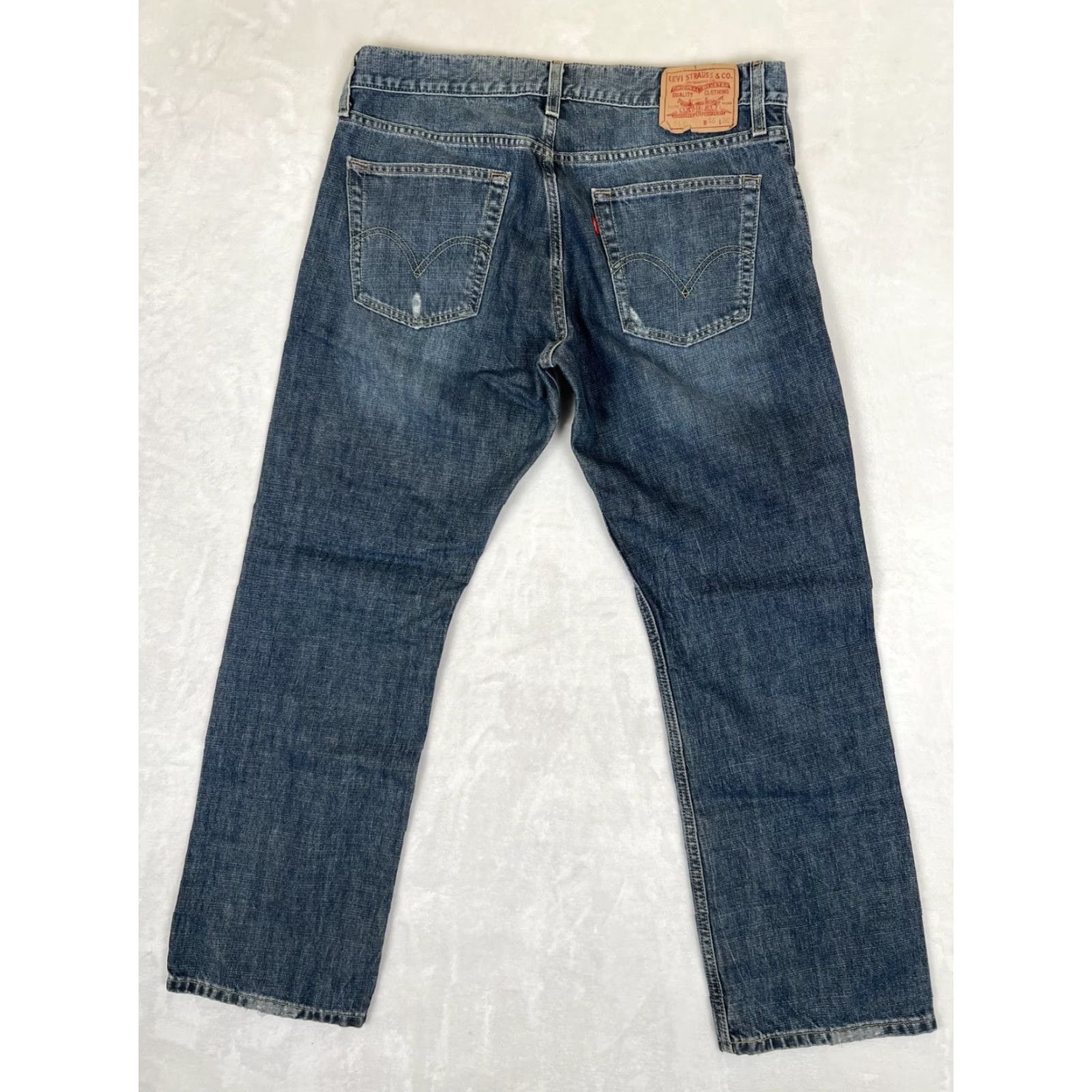 Levi's Levi's 514 Jeans Slim Straight Denim Blue Dark Wash 36x30 Men Y2K Size US 36 / EU 52 - 6 Thumbnail