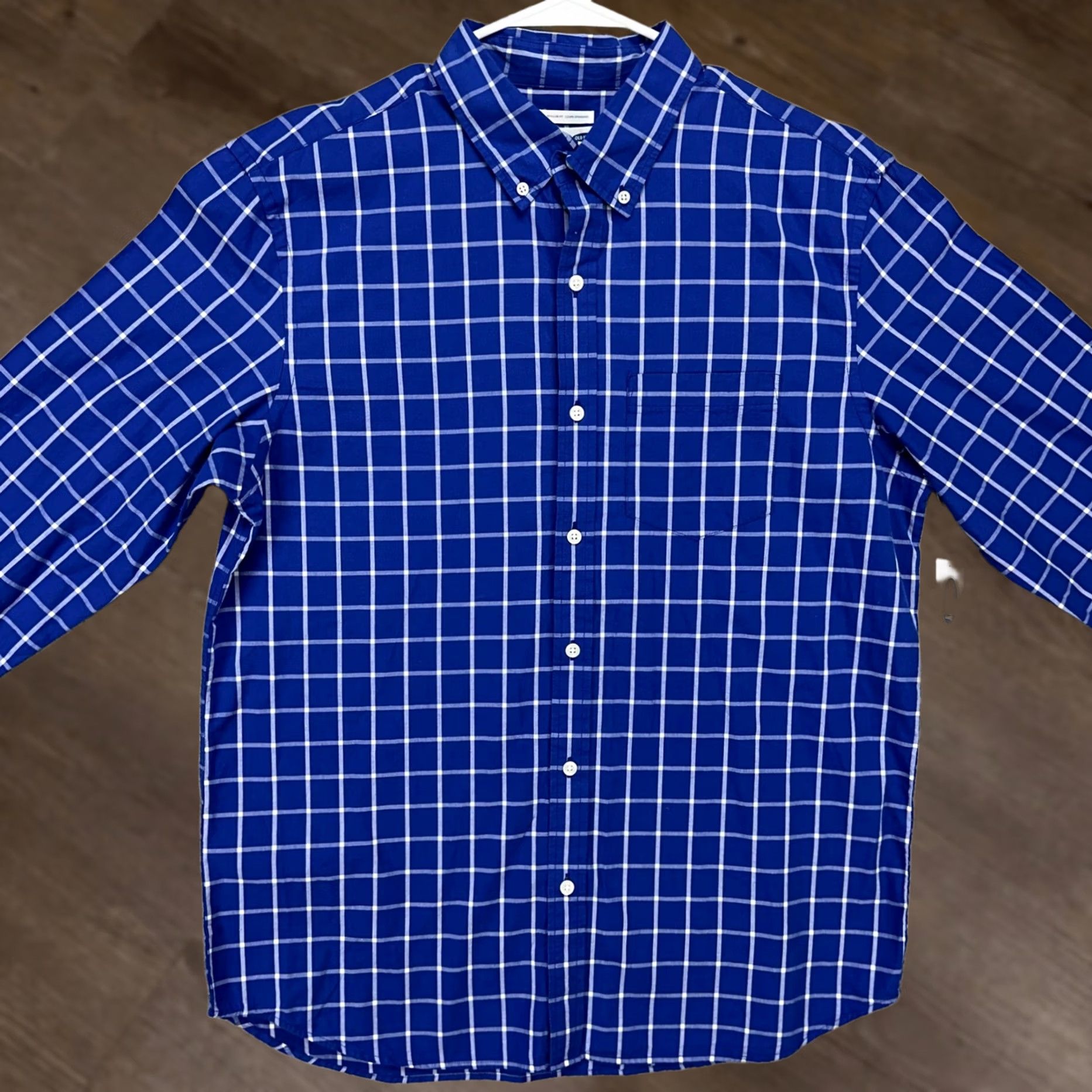 Old Navy VINTAGE Old Navy Shirt Button-Down Mens Large Blue Plaid Classic Regular Fit Casual NEW Size US L / EU 52-54 / 3 - 1 Thumbnail