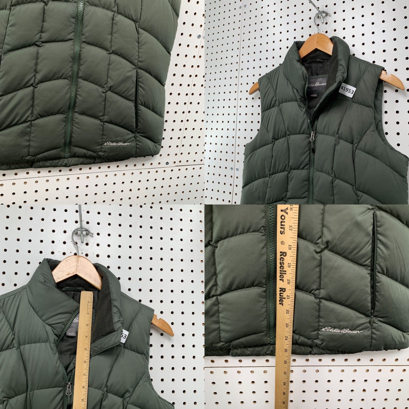 Eddie Bauer Eddie Bauer Down Puffer Vest Jacket Womens Small Gray Quilted 18x25.5 Size S / US 4 / IT 40 - 8 Thumbnail