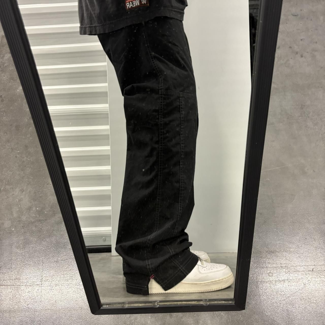 Vintage Crazy Vintage Y2K/2000s Baggy Wideleg Black with pink accents sweatpants! Size US 34 / EU 50 - 2 Thumbnail