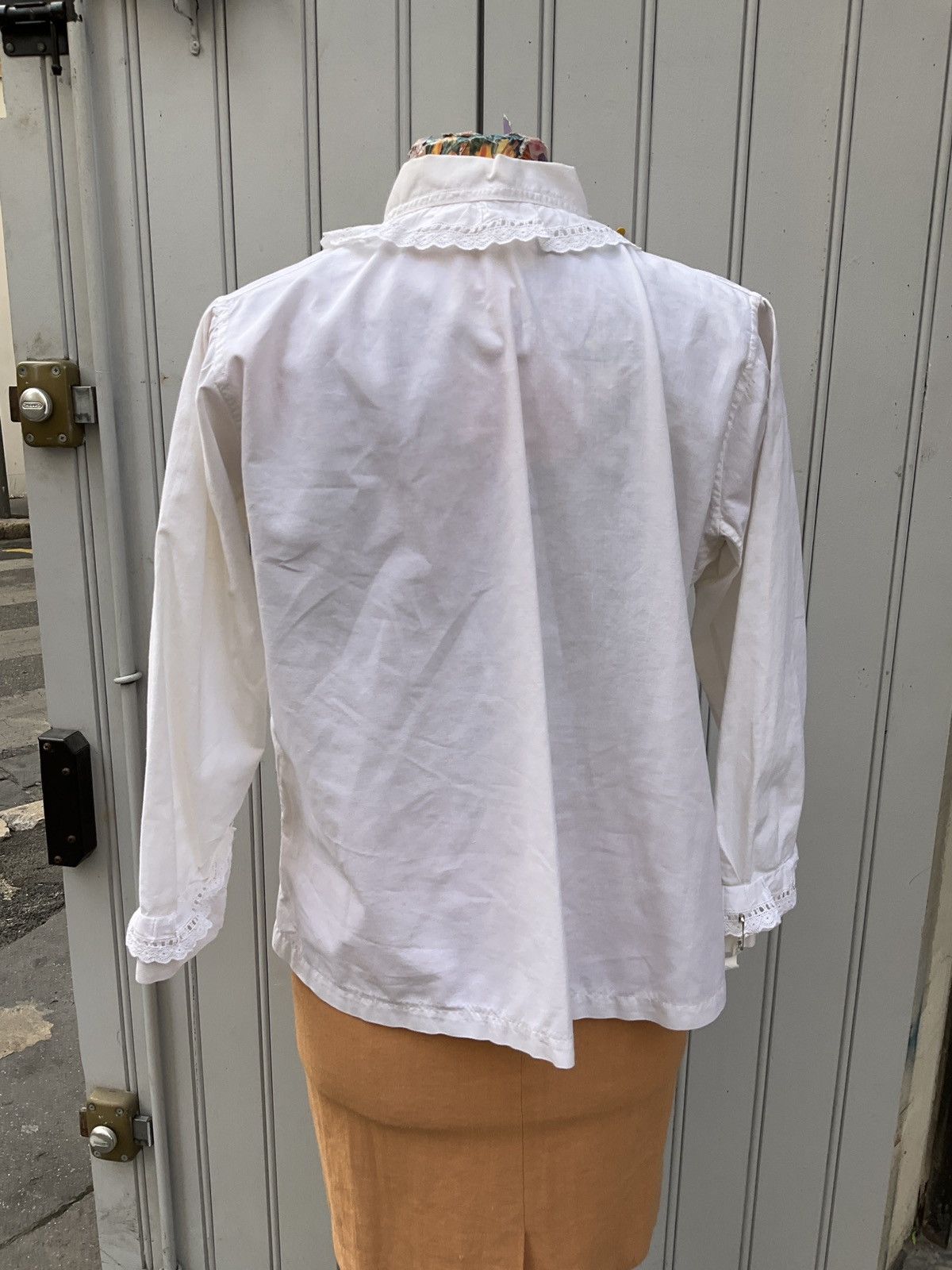Vintage Antique cotton shirt Size M / US 6-8 / IT 42-44 - 8 Thumbnail