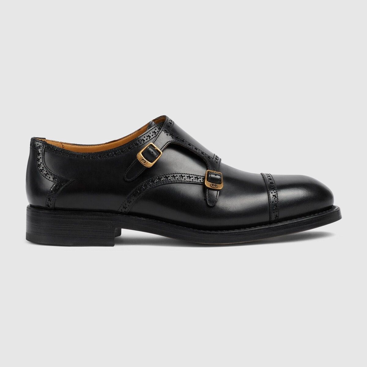 Gucci Gucci Monk Strap Leather Shoes SIZE 6 Size ONE SIZE - 1 Thumbnail