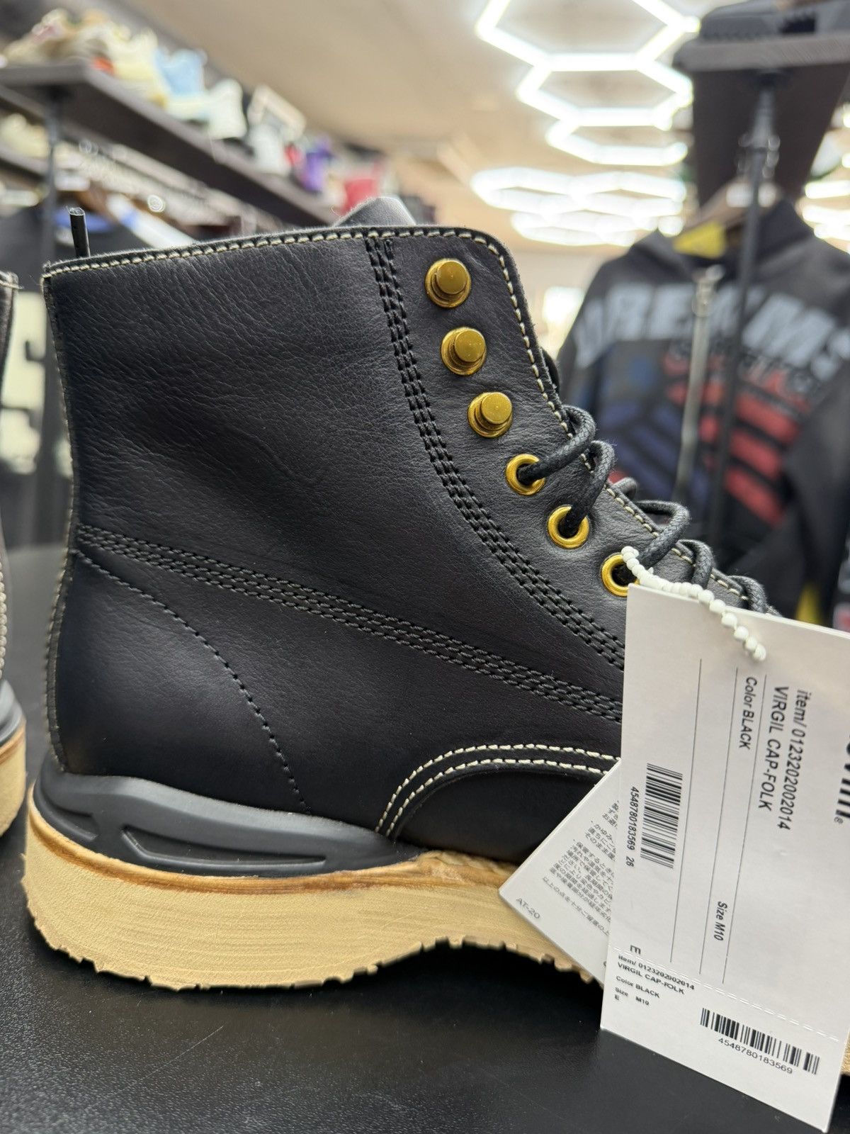 Visvim Size 10 - Visvim Virgil Boots Cap Folk Black Brand New! Size US 10 / EU 43 - 7 Thumbnail
