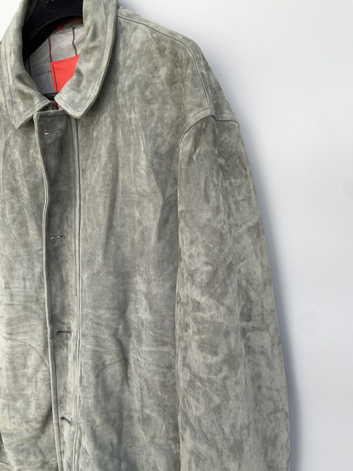 Isaia S/S 2017- Isaia- Aqualeather- Suede Leather Bomber Jacket Size US L / EU 52-54 / 3 - 11 Thumbnail