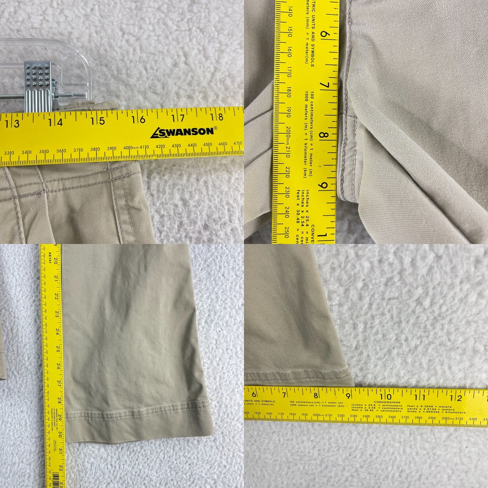 American Eagle Outfitters VINTAGE American Eagle Outfitters Pants Womens Size 6 Beige Khaki Wide-Leg Y2K Vintage Size 28" / US 6 / IT 42 - 8 Thumbnail