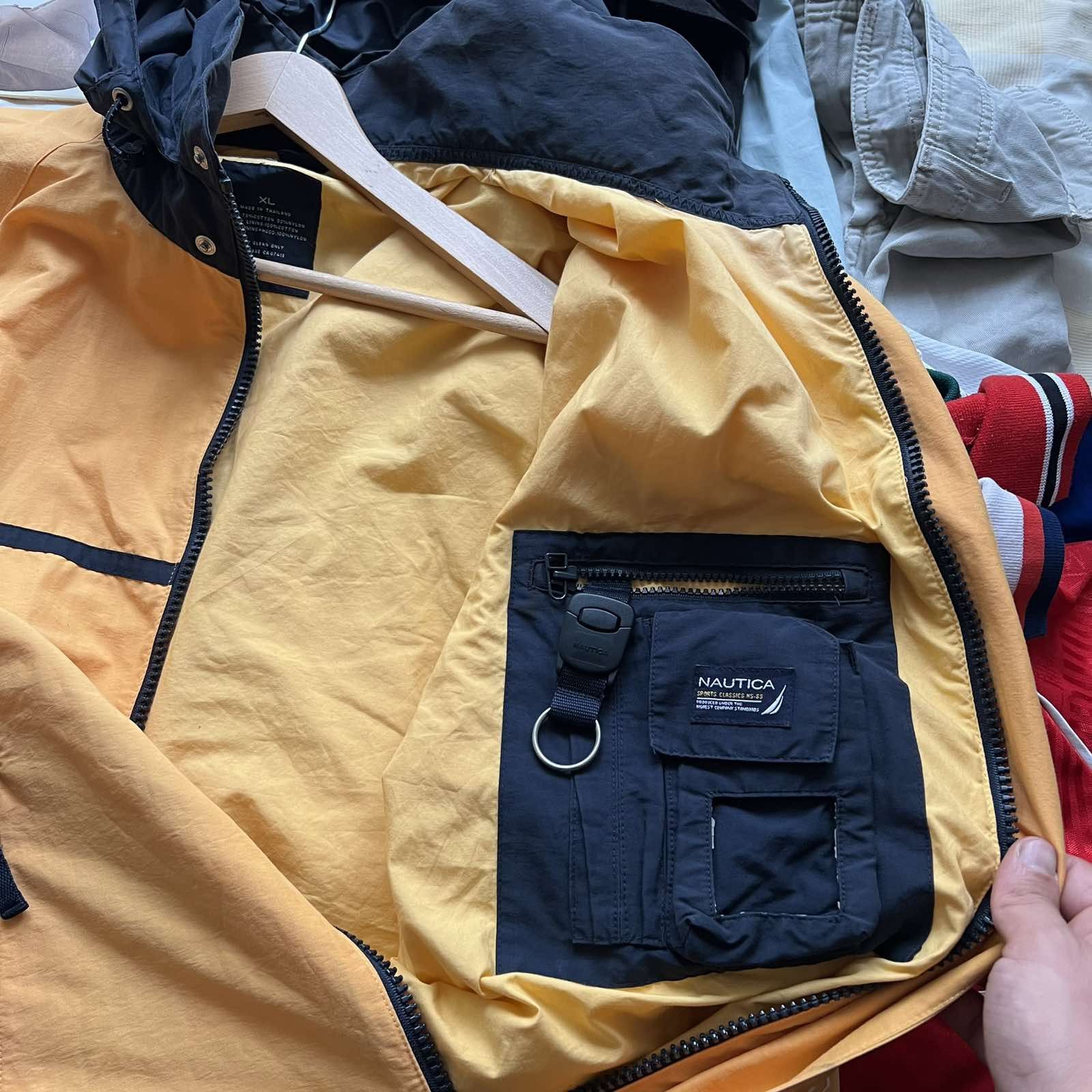 Nautica × Vintage Vintage Yellow Nautica Rain Coat Jacket 90s Sz XL Size US XL / EU 56 / 4 - 5 Thumbnail