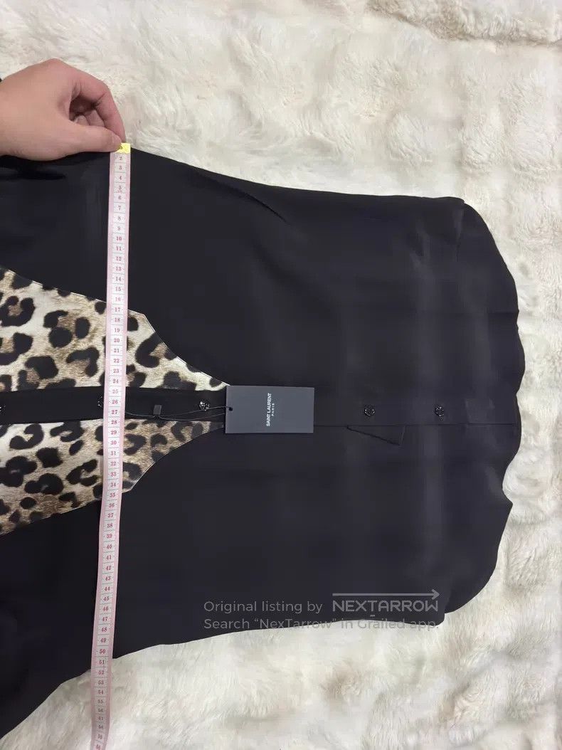 Saint Laurent Paris Saint Laurent Paris Size 38 Leopard Print Silk Shirt i Size US S / EU 44-46 / 1 - 8 Thumbnail
