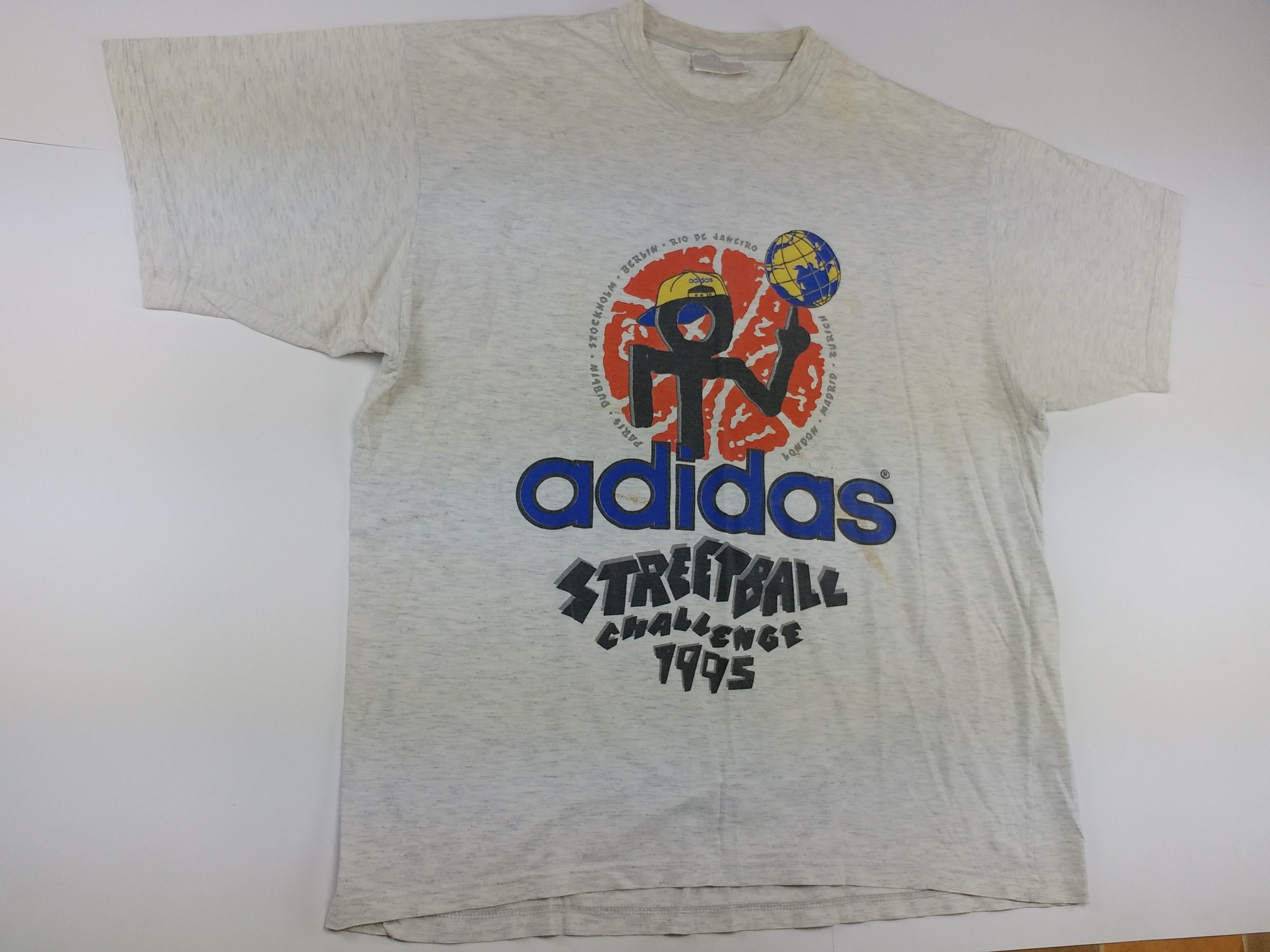 Adidas Adidas Streetball Challenge t-shirt, 1995, vintage hip hop L Size US L / EU 52-54 / 3 - 3 Thumbnail