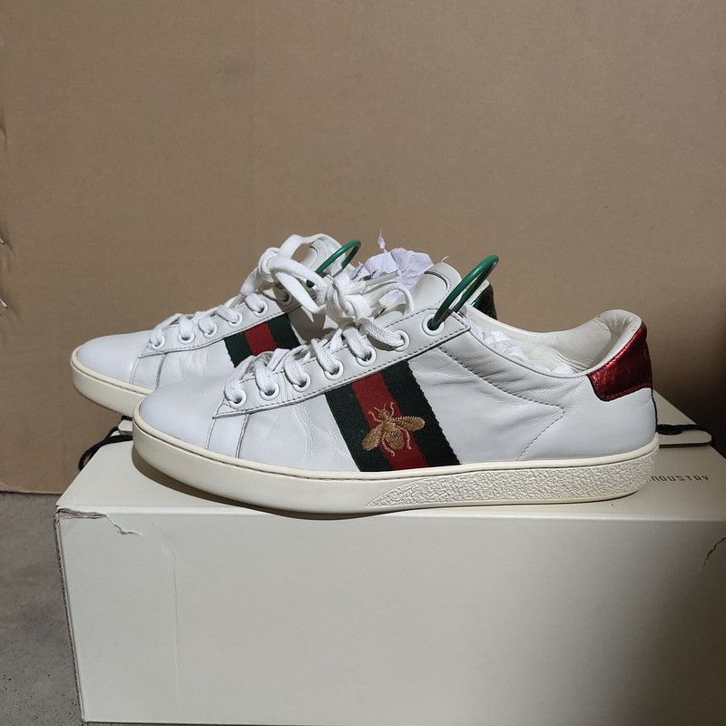 Gucci Gucci Ace Leather Fashion Sneakers for Men 0079 Size US 10 / EU 43 - 1 Thumbnail