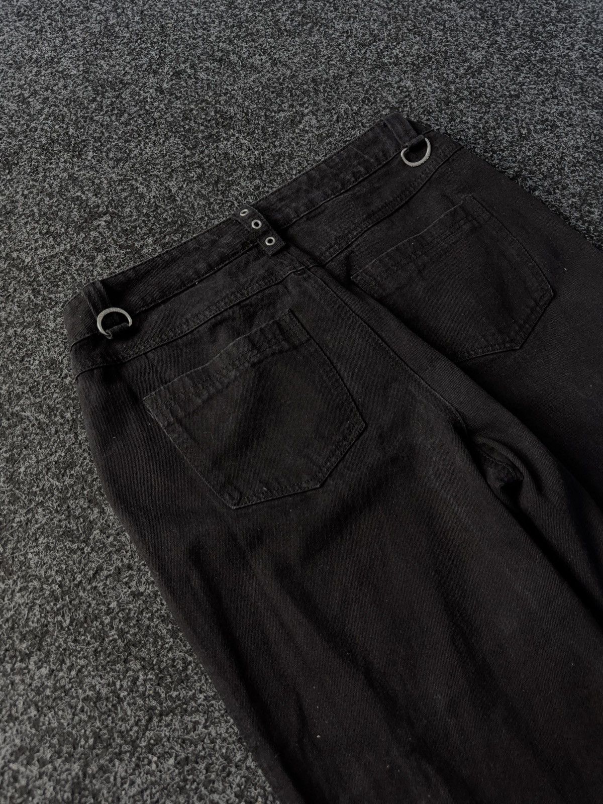Japanese Brand Y2K Gothic Flare Pants Metal Hardware & Side Pocket Zip Size 32" / US 10 / IT 46 - 12 Thumbnail