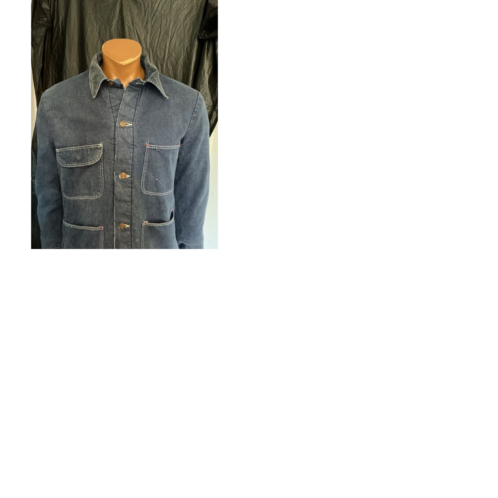 Wrangler VINTAGE Wrangler Blanket Lined Workwear Denim Chore Jacket USA Made 40 Blue Mens Size US 40 / EU 56 - 11 Thumbnail