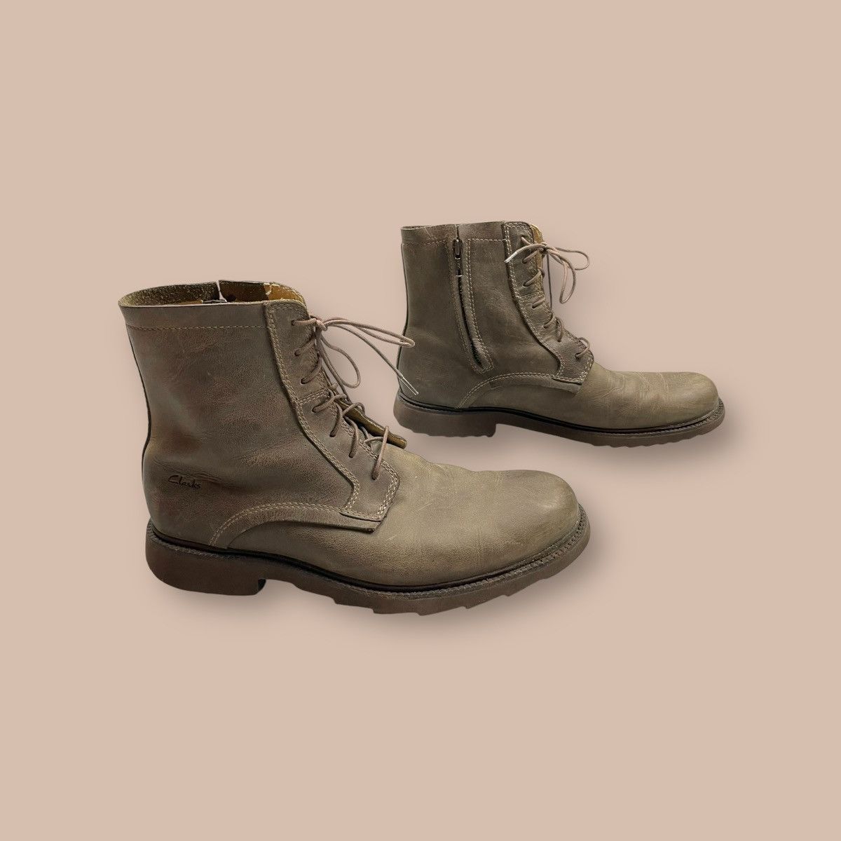 Clarks Clarks Zippers Lace-Up Combat Boots Size US 9 / EU 42 - 8 Thumbnail