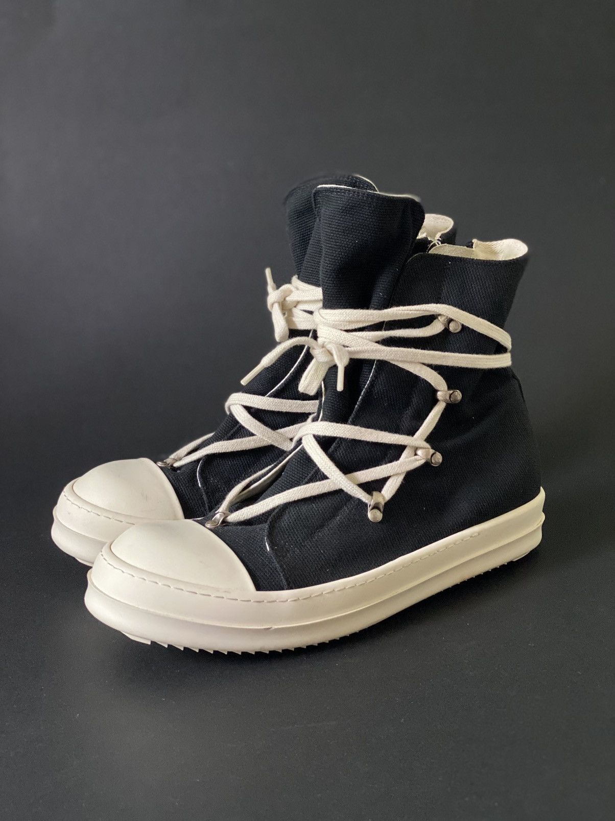 Designer × Rick Owens × Rick Owens Drkshdw Rick Owens drkshdw hexa black canvas Size US 9.5 / EU 42-43 - 5 Thumbnail