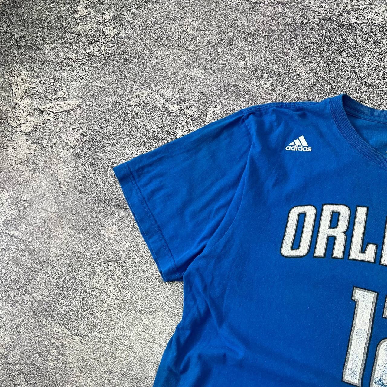 Adidas Vintage Adidas Blue Cotton T-Shirt Howard #12 Ordlando Big Size US L / EU 52-54 / 3 - 13 Thumbnail
