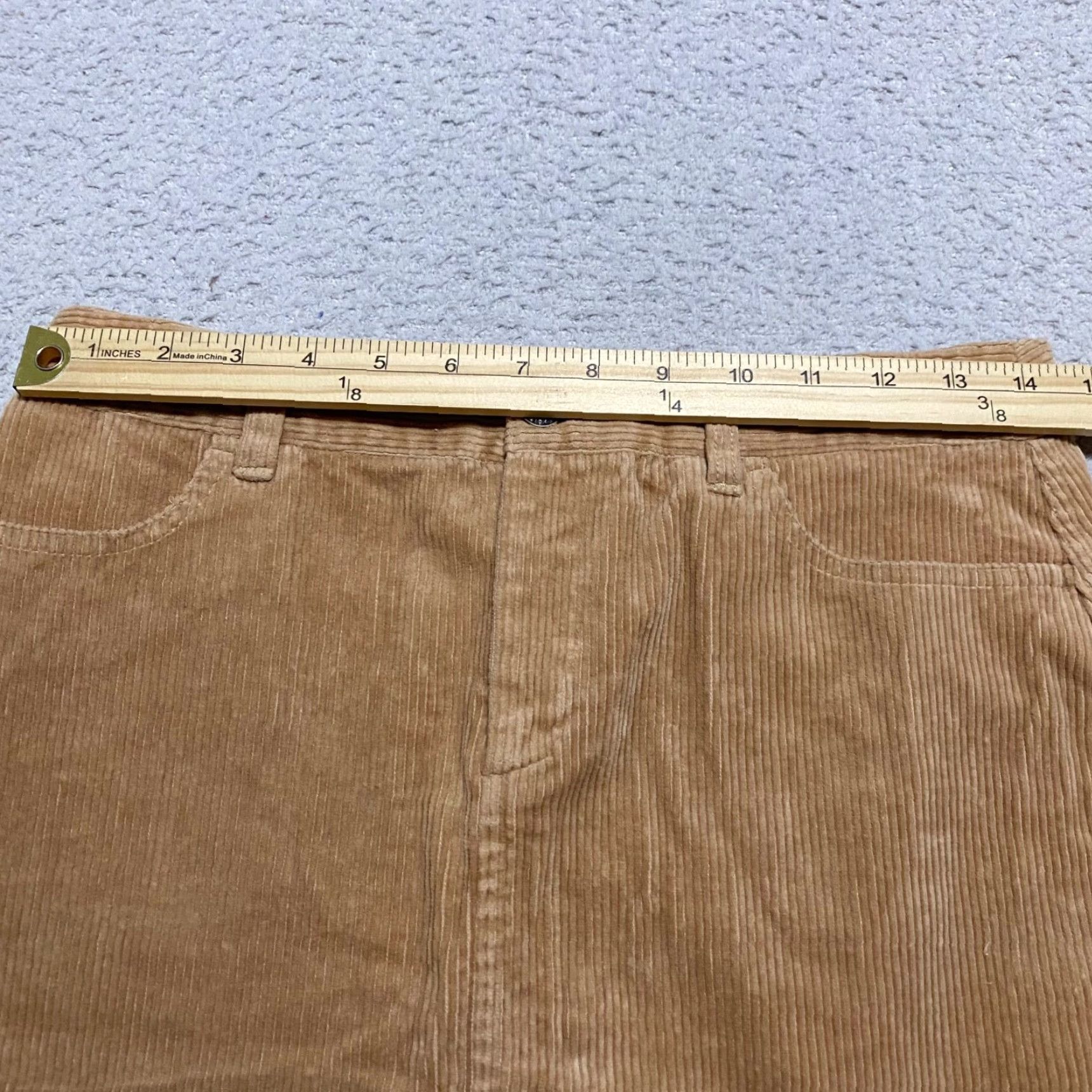 Brooks Brothers Brooks Brothers Skirt Womens 4 Brown Corduroy Straight Pencil Pockets Vintage?? Size 27" / US 4 / IT 40 - 2 Thumbnail