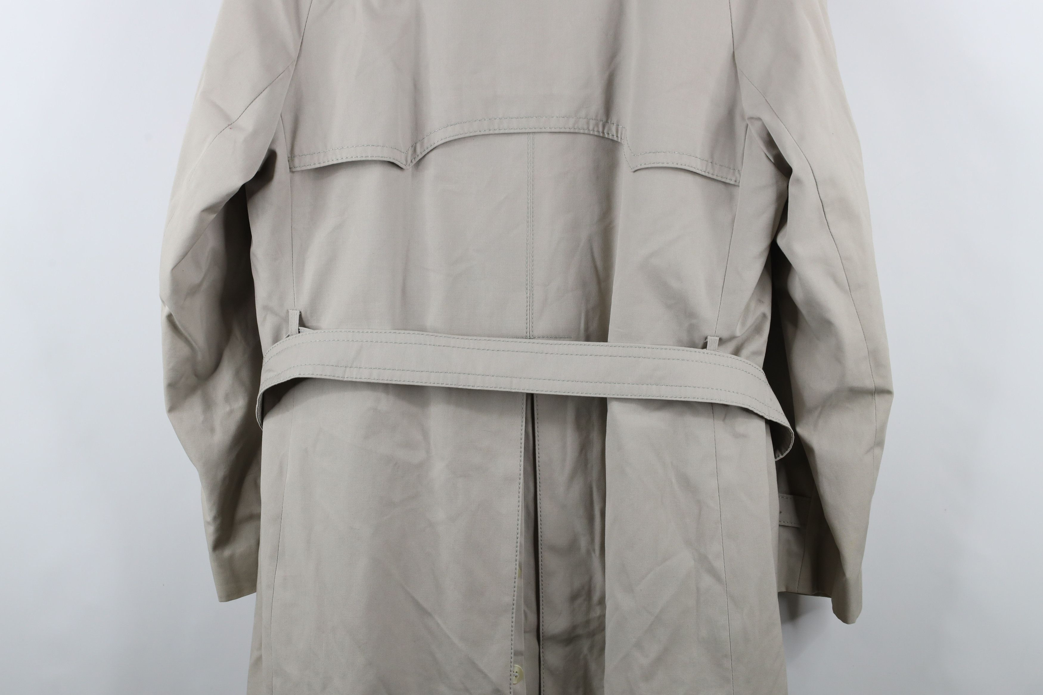 Vintage Vintage 70s Streetwear Lined Heavy Belted Trench Coat Beige Size US XXL / EU 58 / 5 - 17 Thumbnail