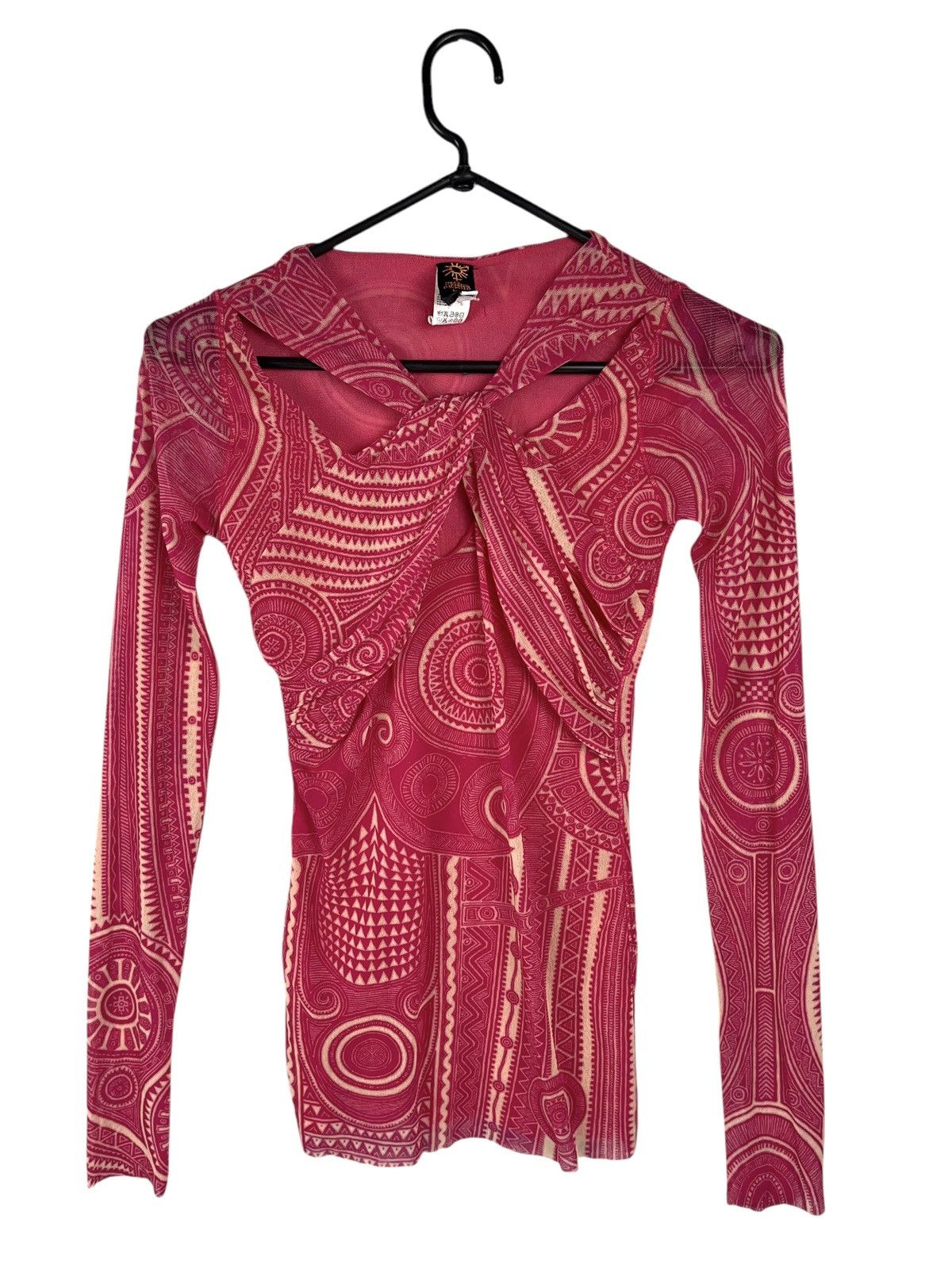 Jean Paul Gaultier Vintage Jean Paul Gaultier Soleil Tribal Tattoo Mesh Top Size S / US 4 / IT 40 - 1 Thumbnail
