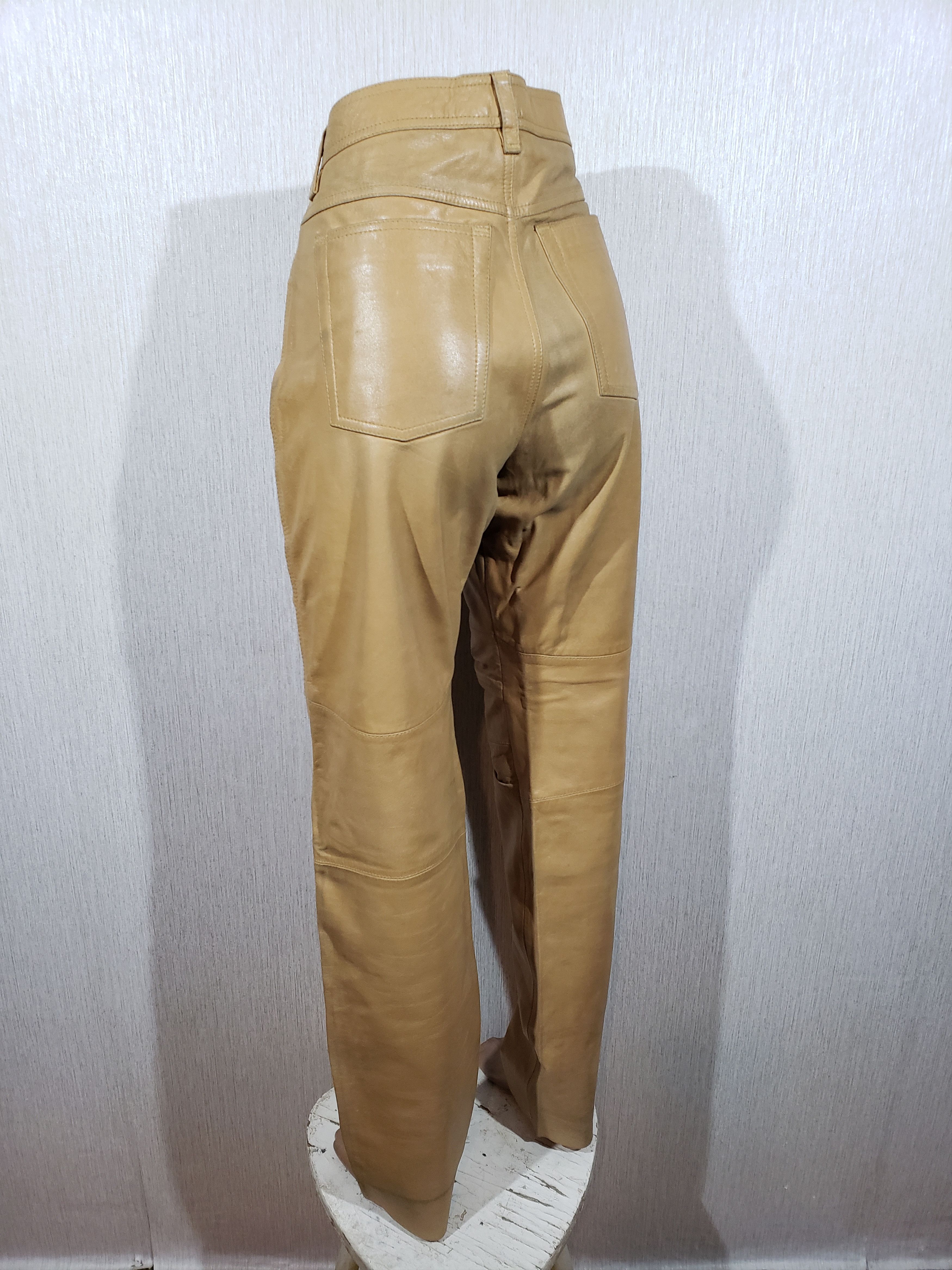 Other Brown leather pants made of genuine leather. Size US 30 / EU 46 - 5 Thumbnail