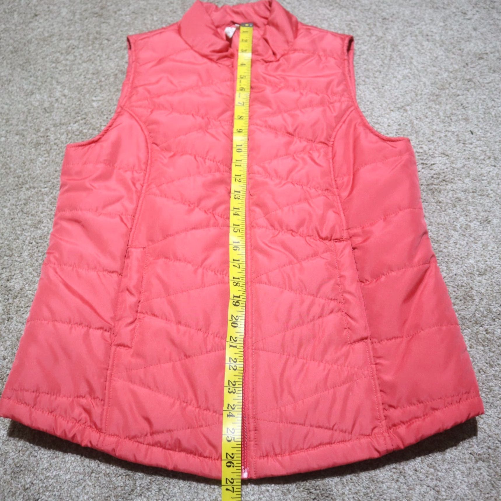 Camel Red Camel Jacket Vest Women M Red Puffer Solid 90s? Size M / US 6-8 / IT 42-44 - 6 Thumbnail