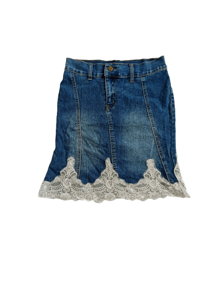 Japanese Brand WORLD BAZAAR Denim Mini Skirt Nice Style Size 28" / US 6 / IT 42 - 1 Thumbnail