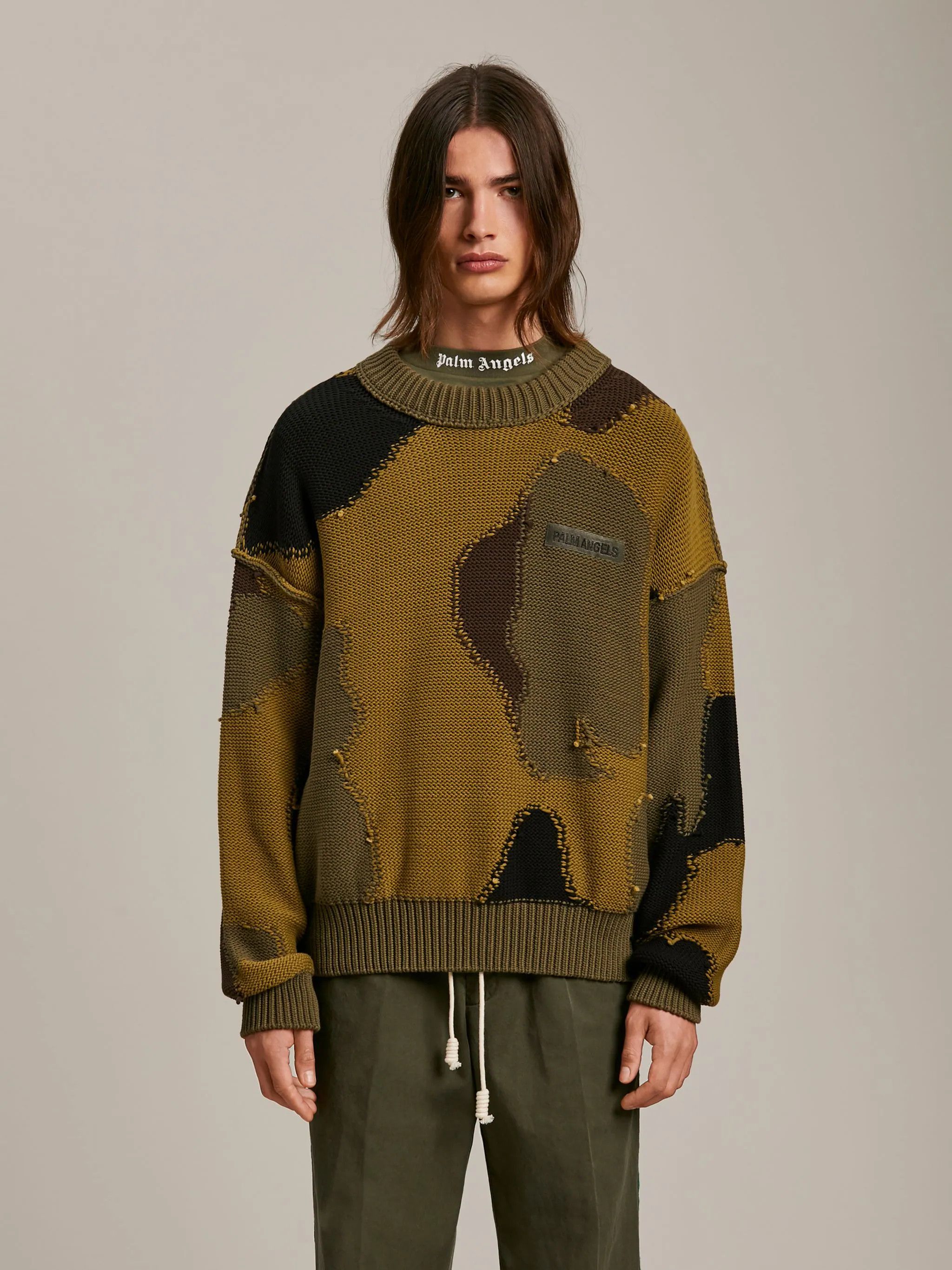 Palm Angels Palm Angels Camo Knit Sweater Size US S / EU 44-46 / 1 - 3 Thumbnail