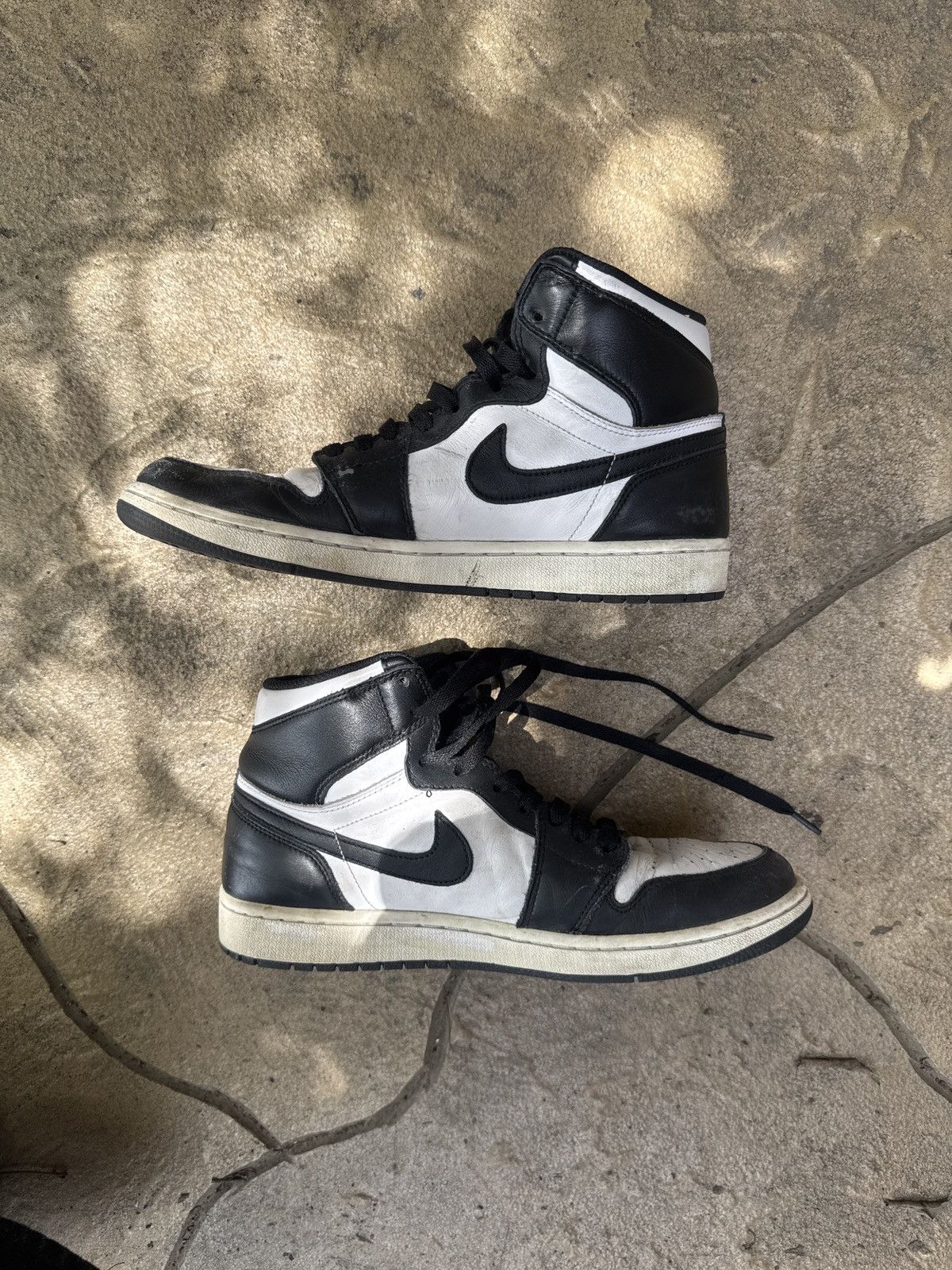 Jordan Brand Retro Jordan 1 Black White 2014 Size US 9.5 / EU 42-43 - 3 Thumbnail