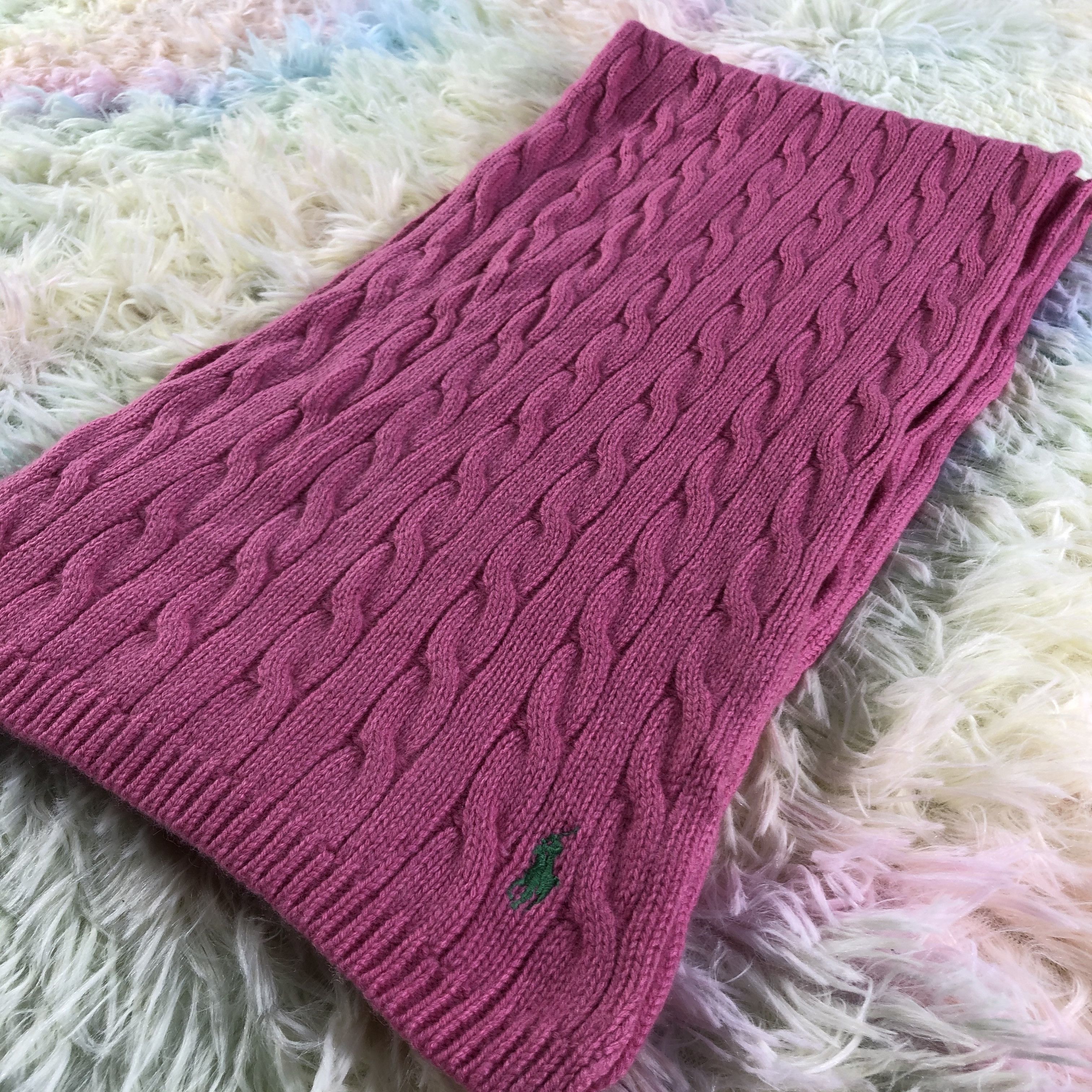 Ralph Lauren Ralph Lauren Pink Scarf / Muffler / Neckwear - KM381 Size ONE SIZE - 3 Thumbnail