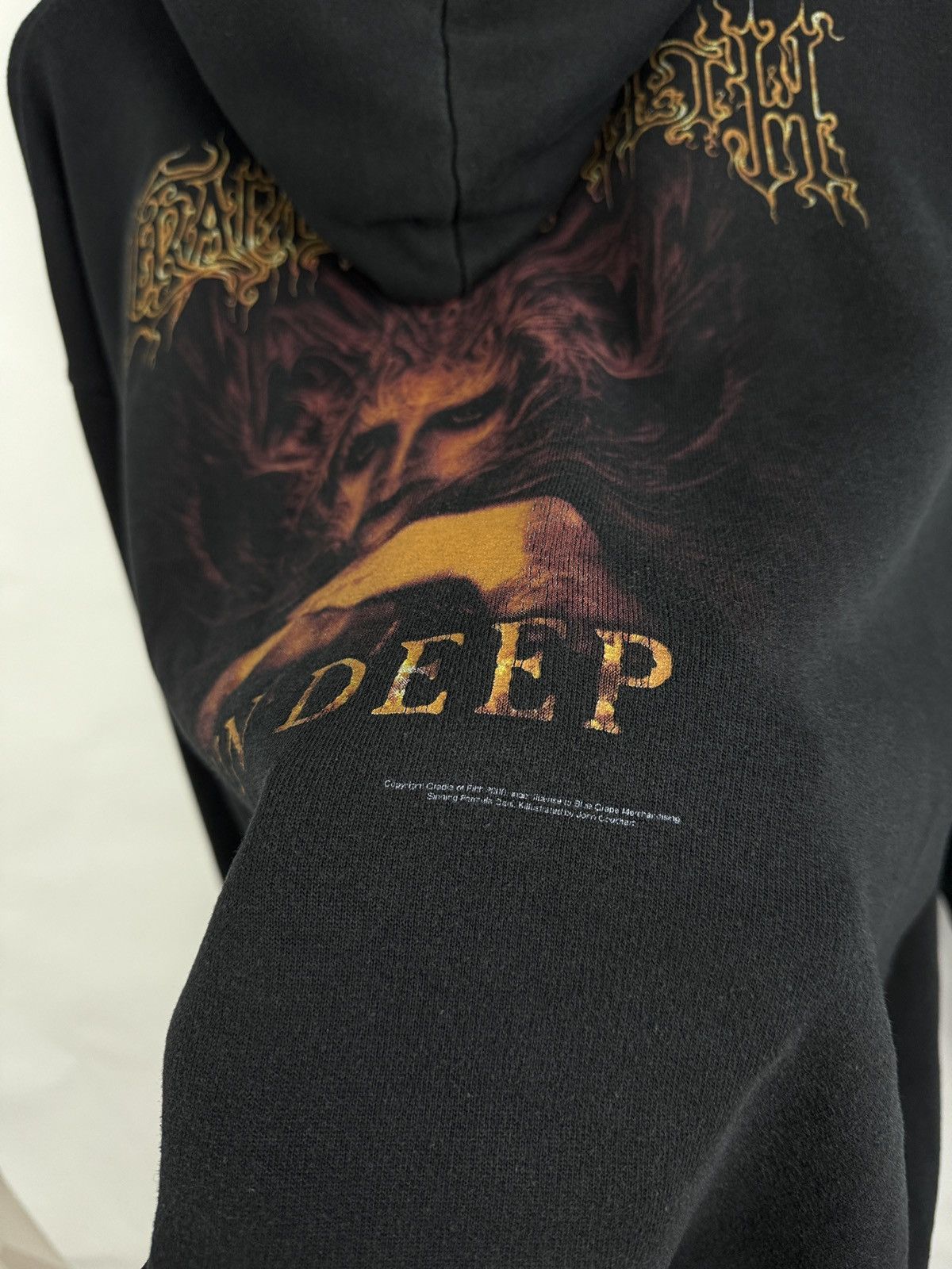 Band Tees 🇬🇧 Vintage 2000 Cradle Of Filth Sin Deep Hoodie Extreme Metal Size US XL / EU 56 / 4 - 12 Thumbnail