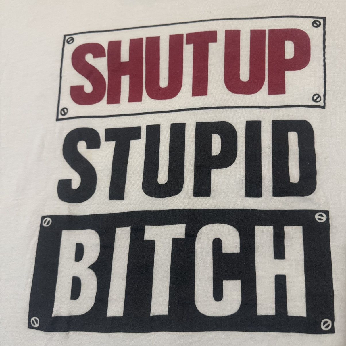 Vintage Vintage x SHUT UP STUPID B*TCH Size US XL / EU 56 / 4 - 2 Thumbnail