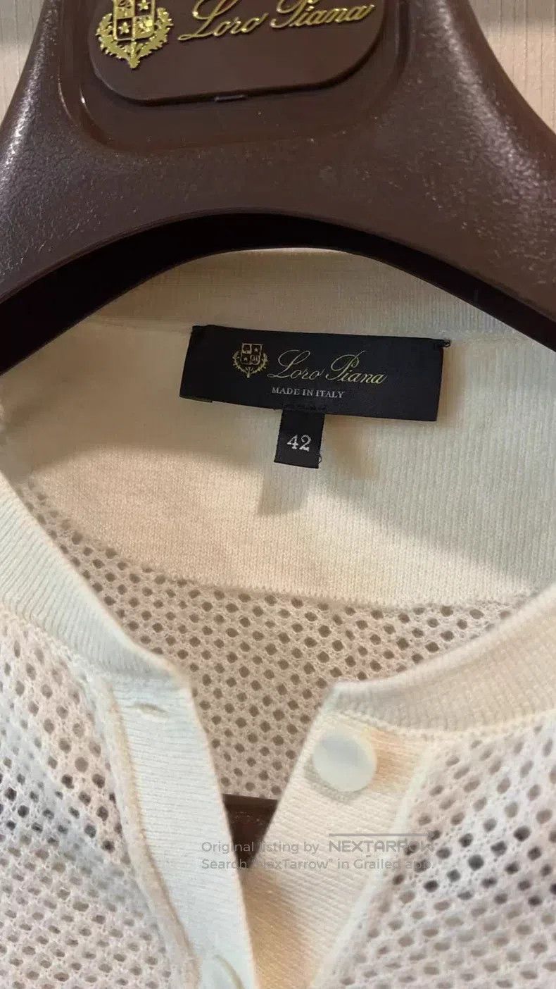 Loro Piana Loro Piana Cashmere Openwork Knitted Top Size S / US 4 / IT 40 - 4 Thumbnail