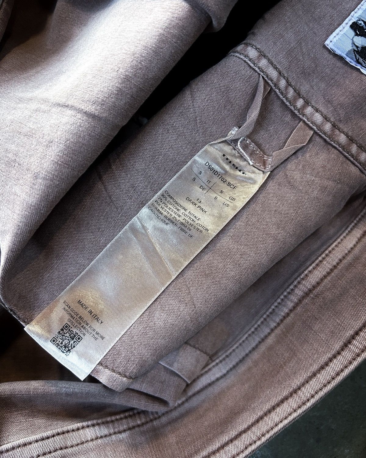 Rick Owens DARK PINK CROPPED DENIM CAPE OVERSHIRT Size S / US 4 / IT 40 - 9 Thumbnail