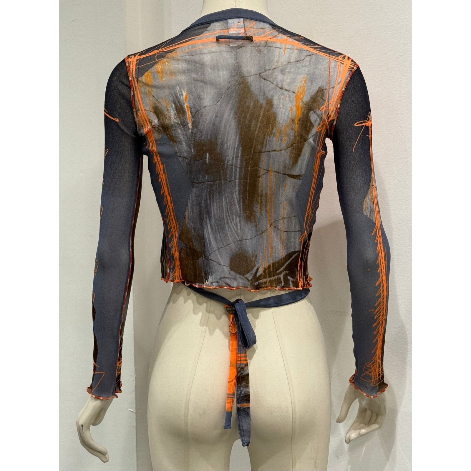 Jean Paul Gaultier S/S1999 Jean Paul Gaultier Venus de milo sheer cardigan top Size ONE SIZE - 7 Thumbnail
