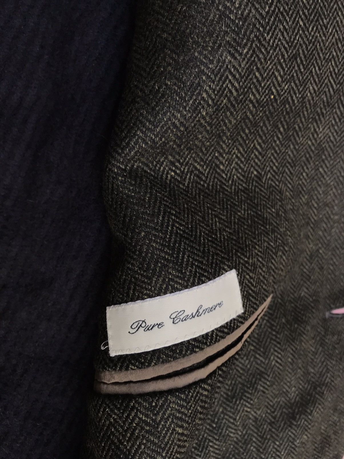 Hugo Boss PURE CASHMERE HUGO BOSS WOVEN HERRINGBONE BLAZER Size 50R - 5 Thumbnail