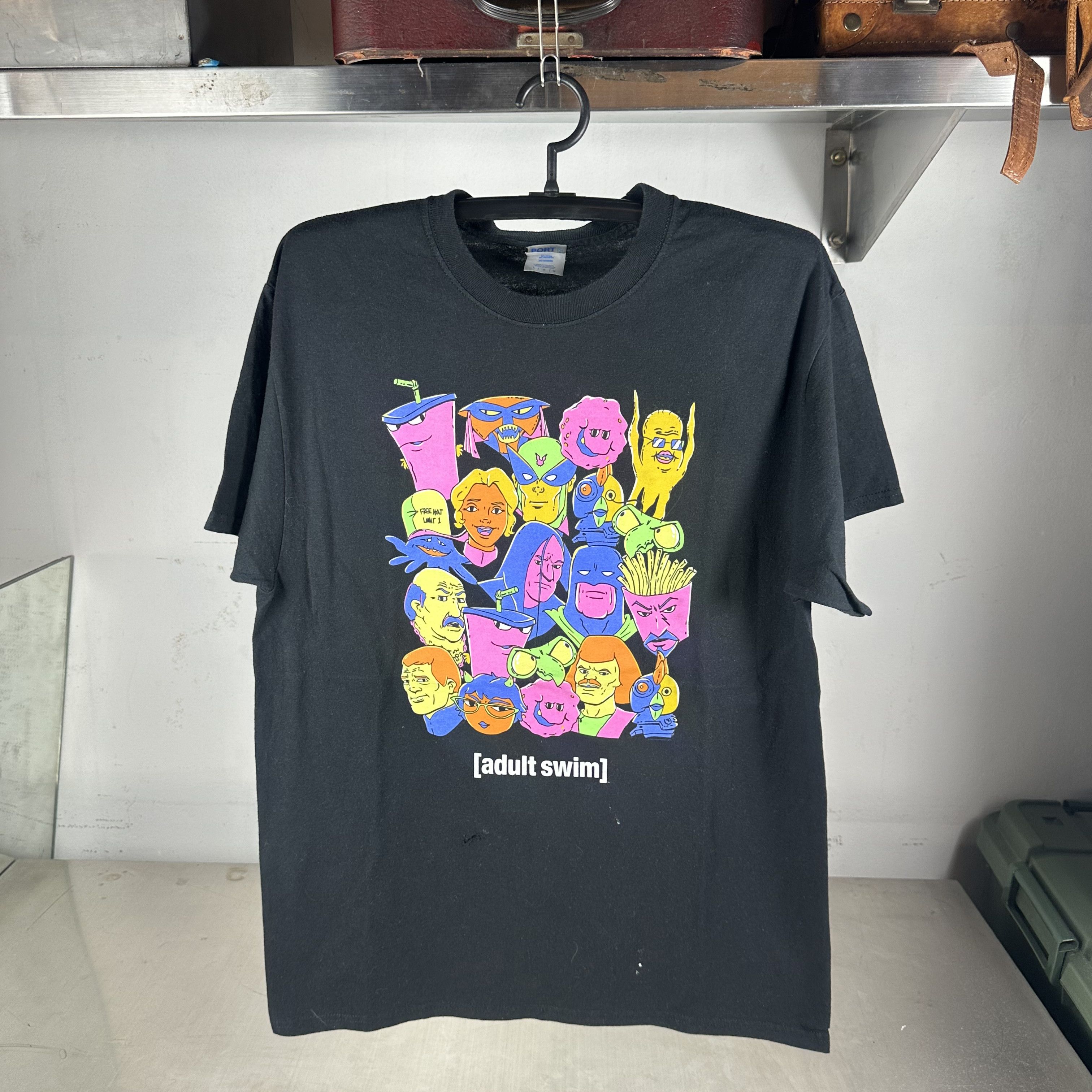 Vintage 2000s Adult Swim Carls Jr Hardees Aqua Teen Space Ghost Tee Size US L / EU 52-54 / 3 - 1 Thumbnail