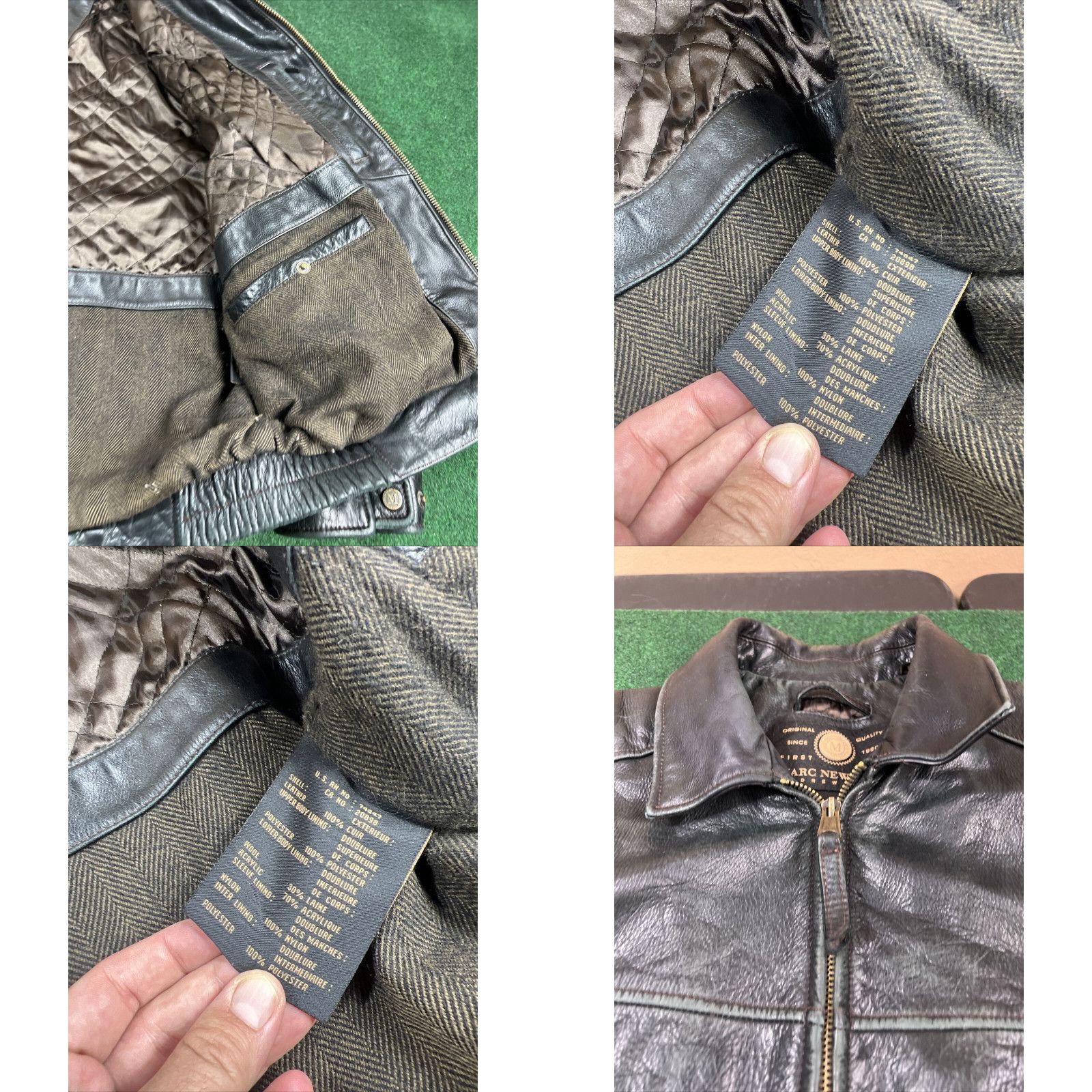 Andrew Marc Marc NY Andrew Marc 1st Class Black Leather Bomber Jacket Sz XL Size US XL / EU 56 / 4 - 8 Thumbnail
