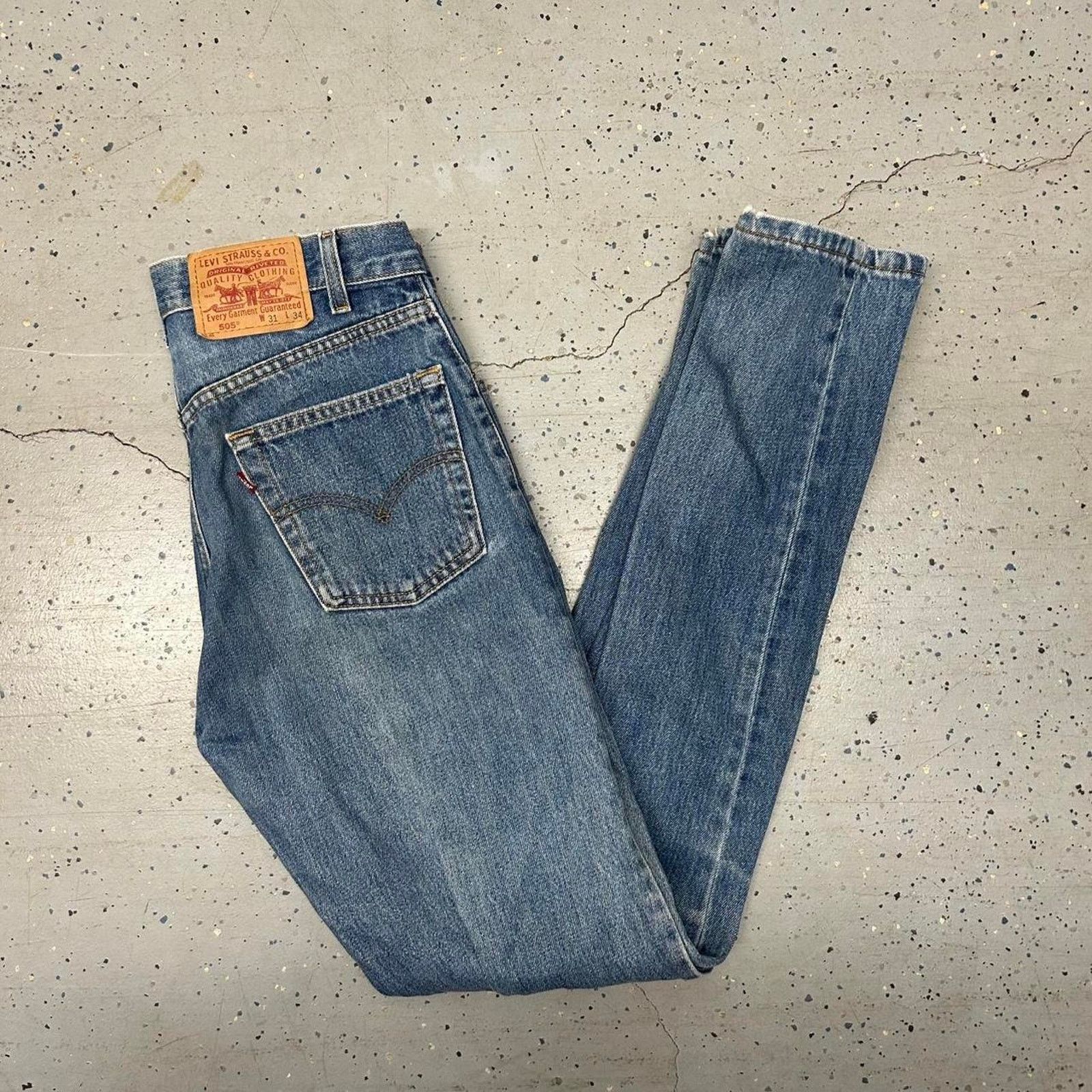 Levi's VTG Levi's 505 blue jeans Size US 31 - 1 Thumbnail
