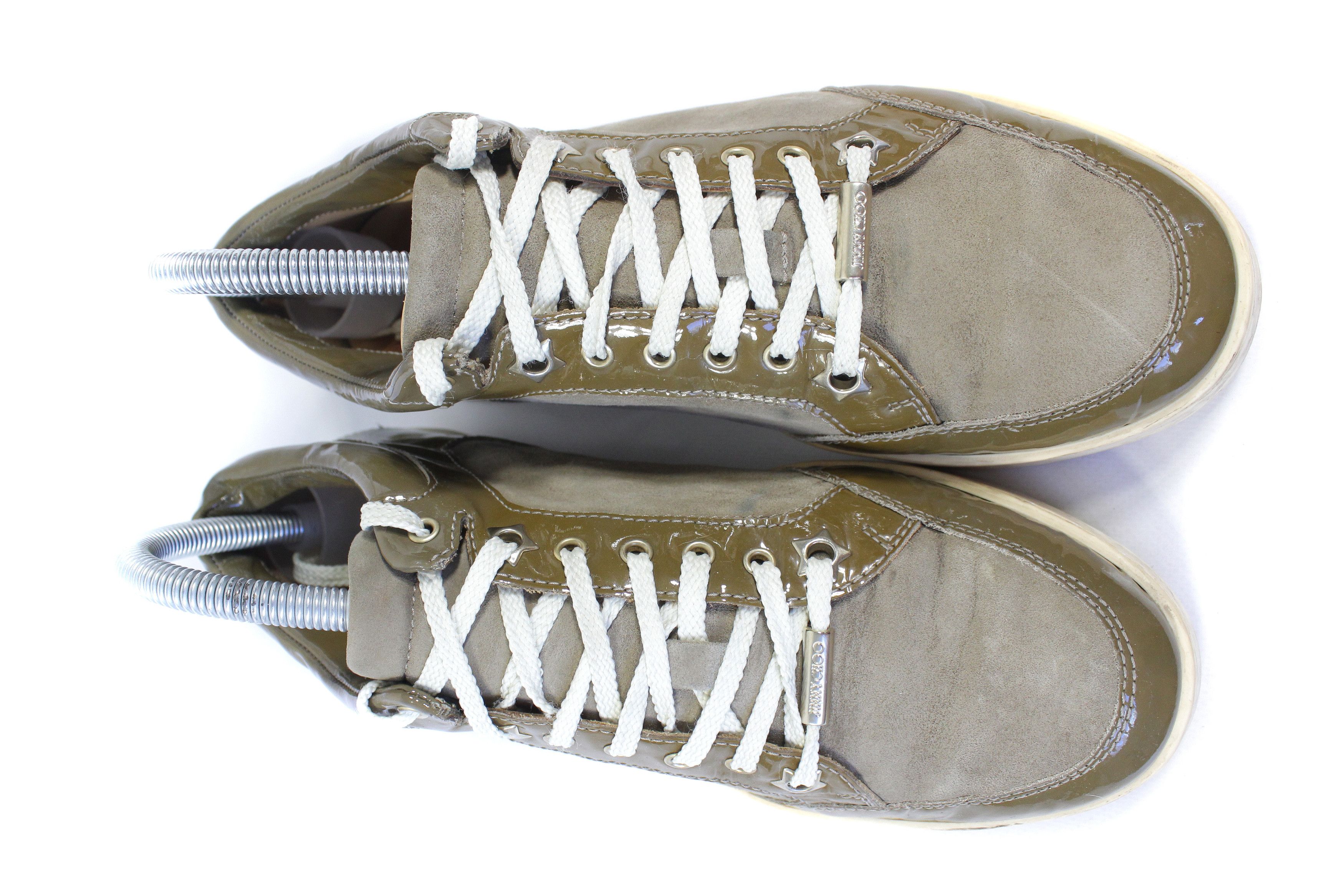 Jimmy Choo Patent Leather Suede Low Sneakers Size US 8.5 / IT 38.5 - 3 Thumbnail