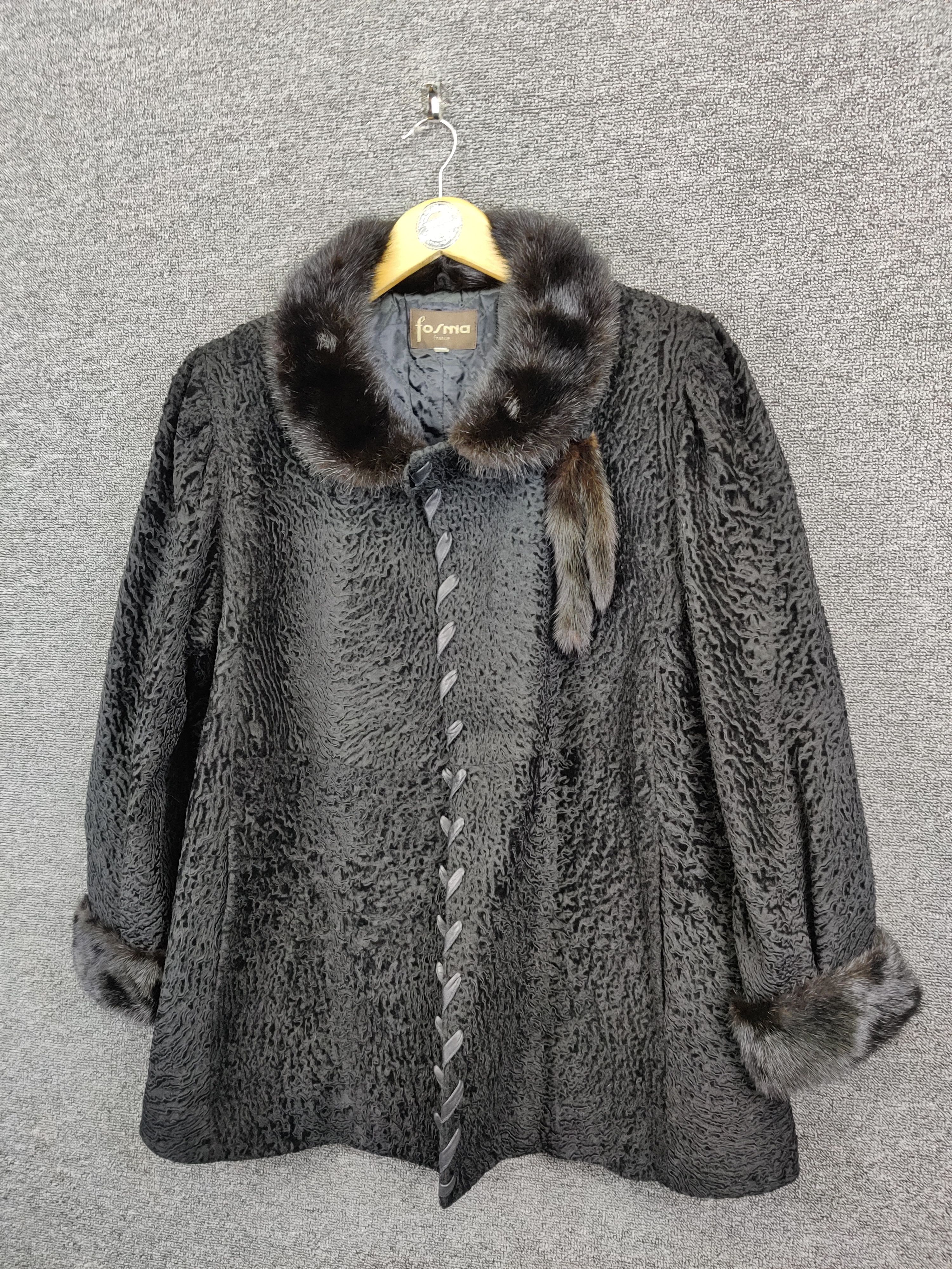 Japanese Brand Fosma France Leather Fur Jacket Size US M / EU 48-50 / 2 - 2 Thumbnail