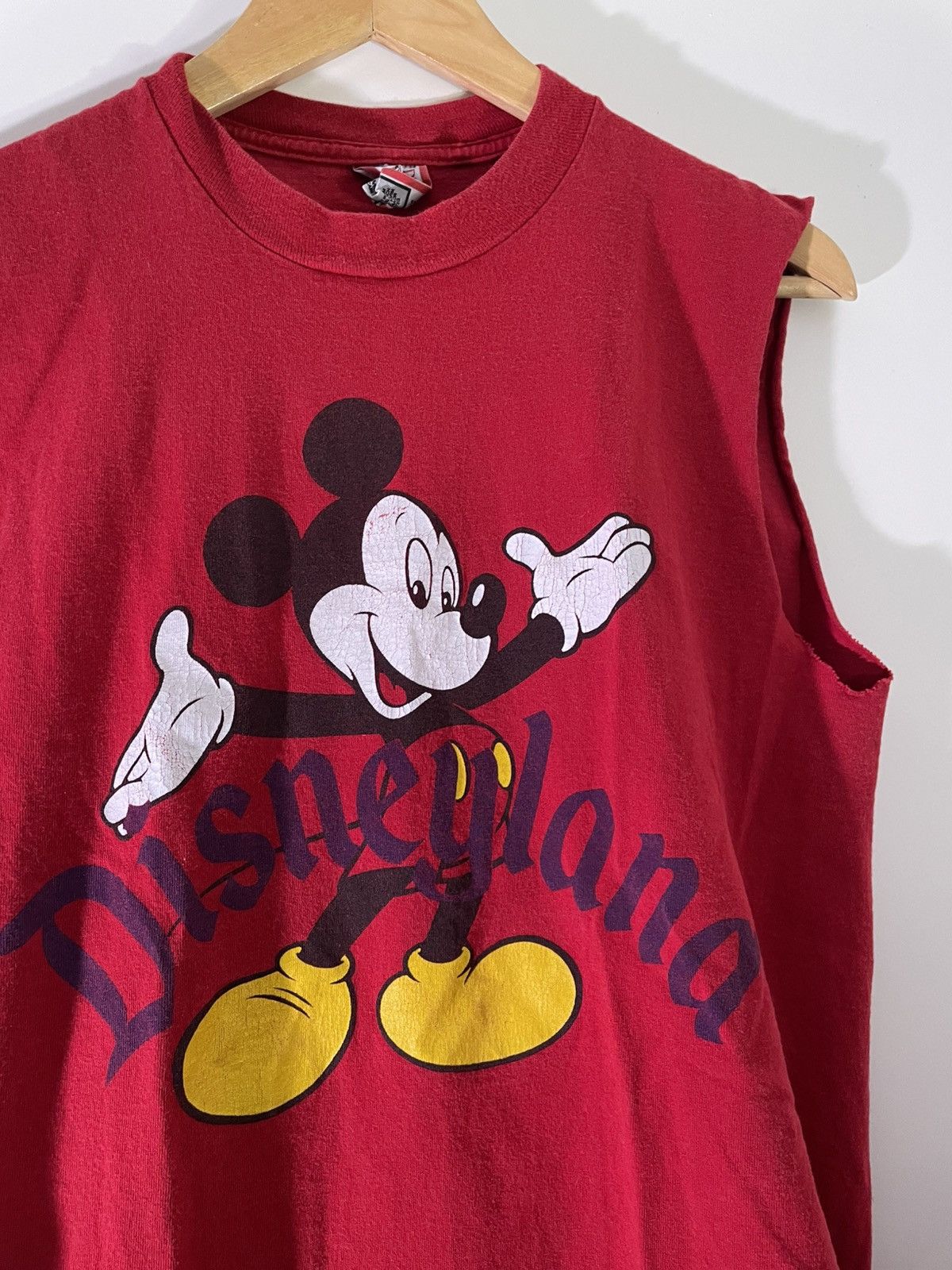 Disney 80’s 90’s VTG Vintage Disneyland Mickey Mouse Red Tank Top Size US M / EU 48-50 / 2 - 4 Thumbnail