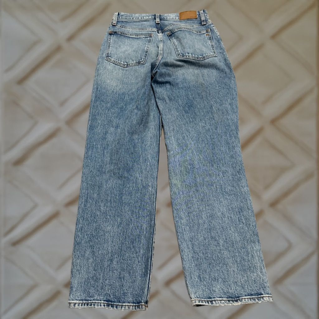 Madewell Madewell Jeans The Perfect Vintage Straight Denim Womens 27 High Rise Distressed Blue 5-Pocket Regular Fit City Grunge Classic Mens Womens Girls Size 27" / US 4 / IT 40 - 1 Thumbnail