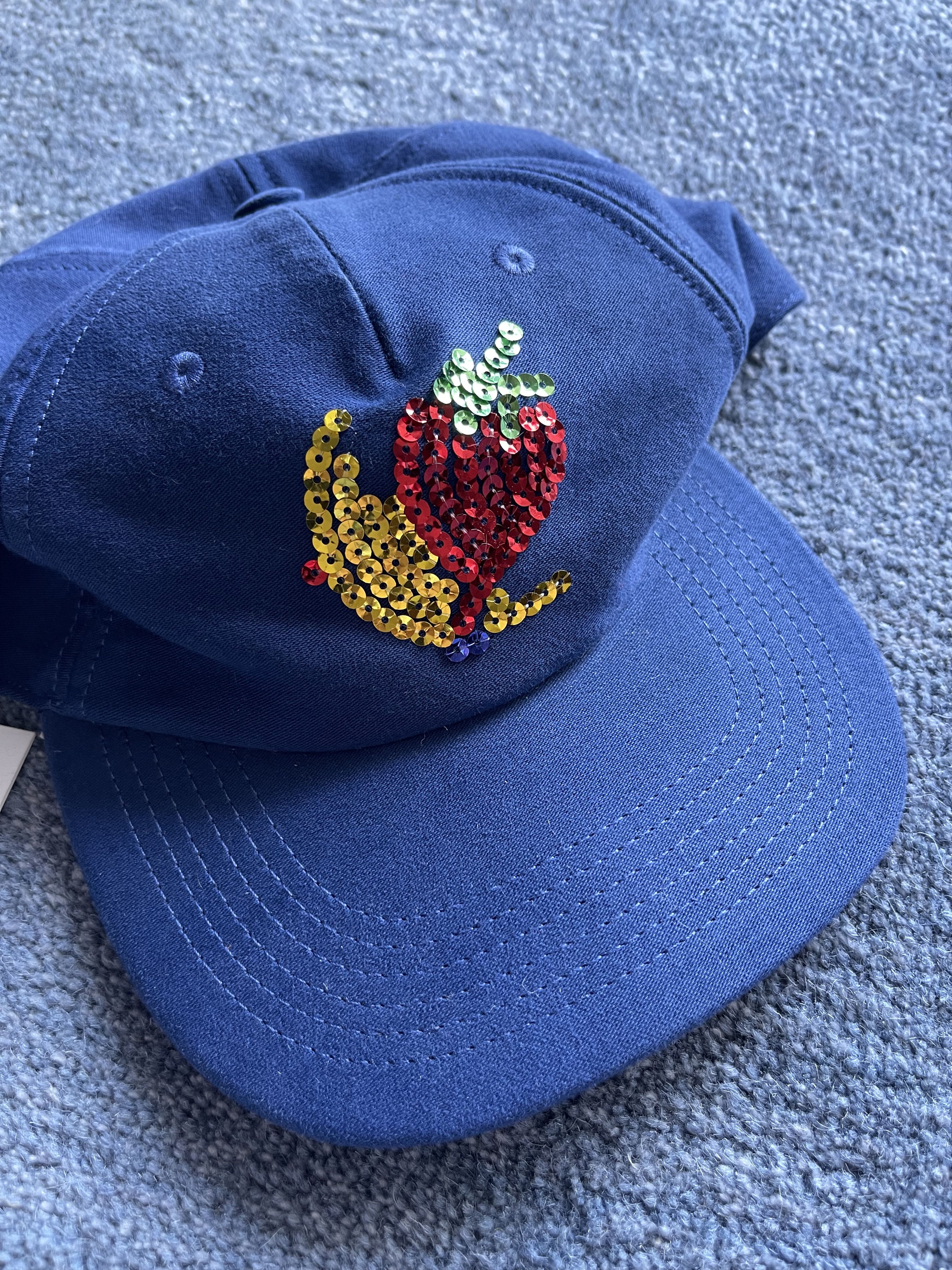 Sky High Farm Workwear SKY HIGH FARM WORKWEAR Sequin-Embellished Denim Cap Size ONE SIZE - 3 Thumbnail
