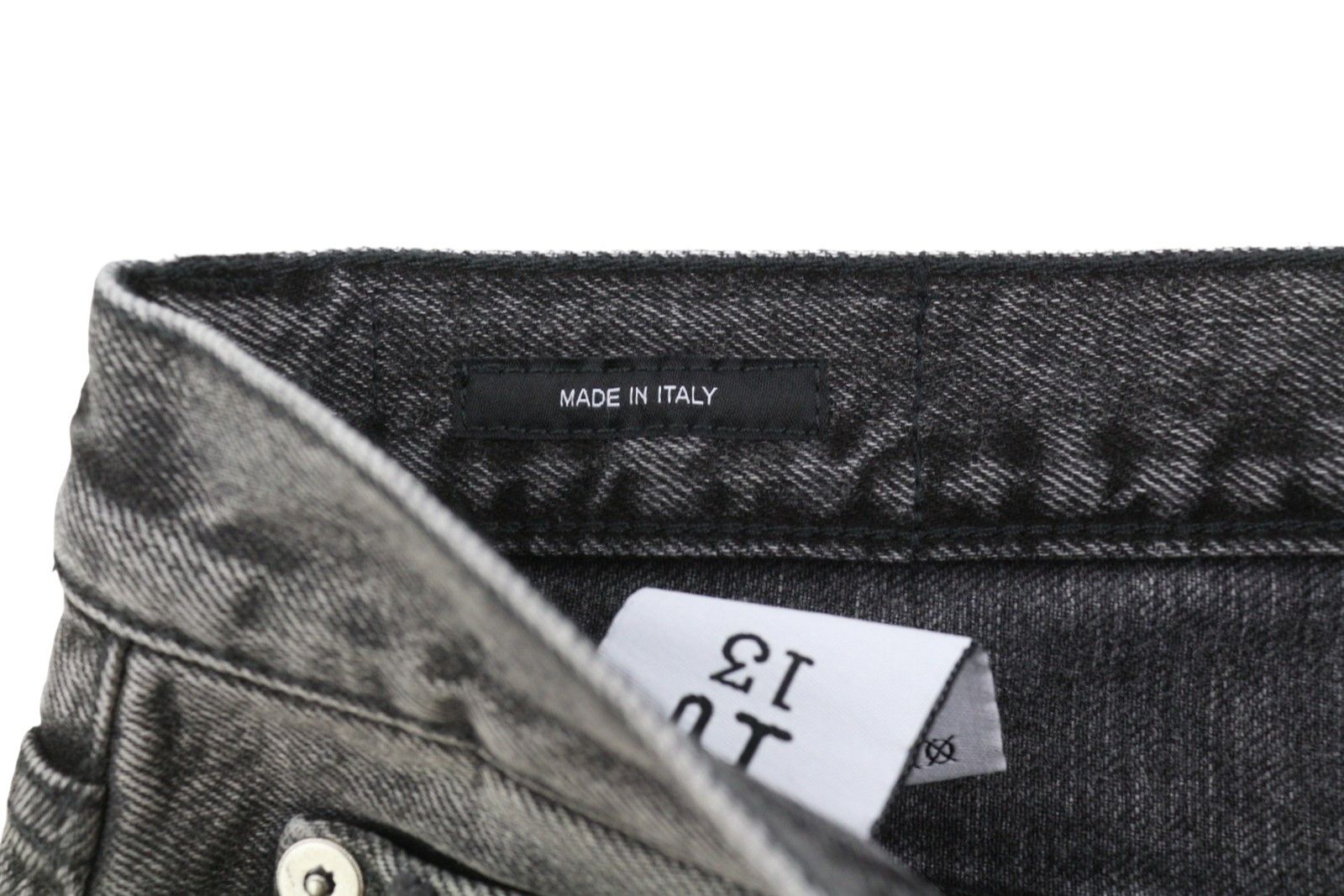R13 D'ARCY LOOSE 30 Polaris Black Distress PS26 Jeans 88930 Size US 30 / EU 46 - 12 Thumbnail