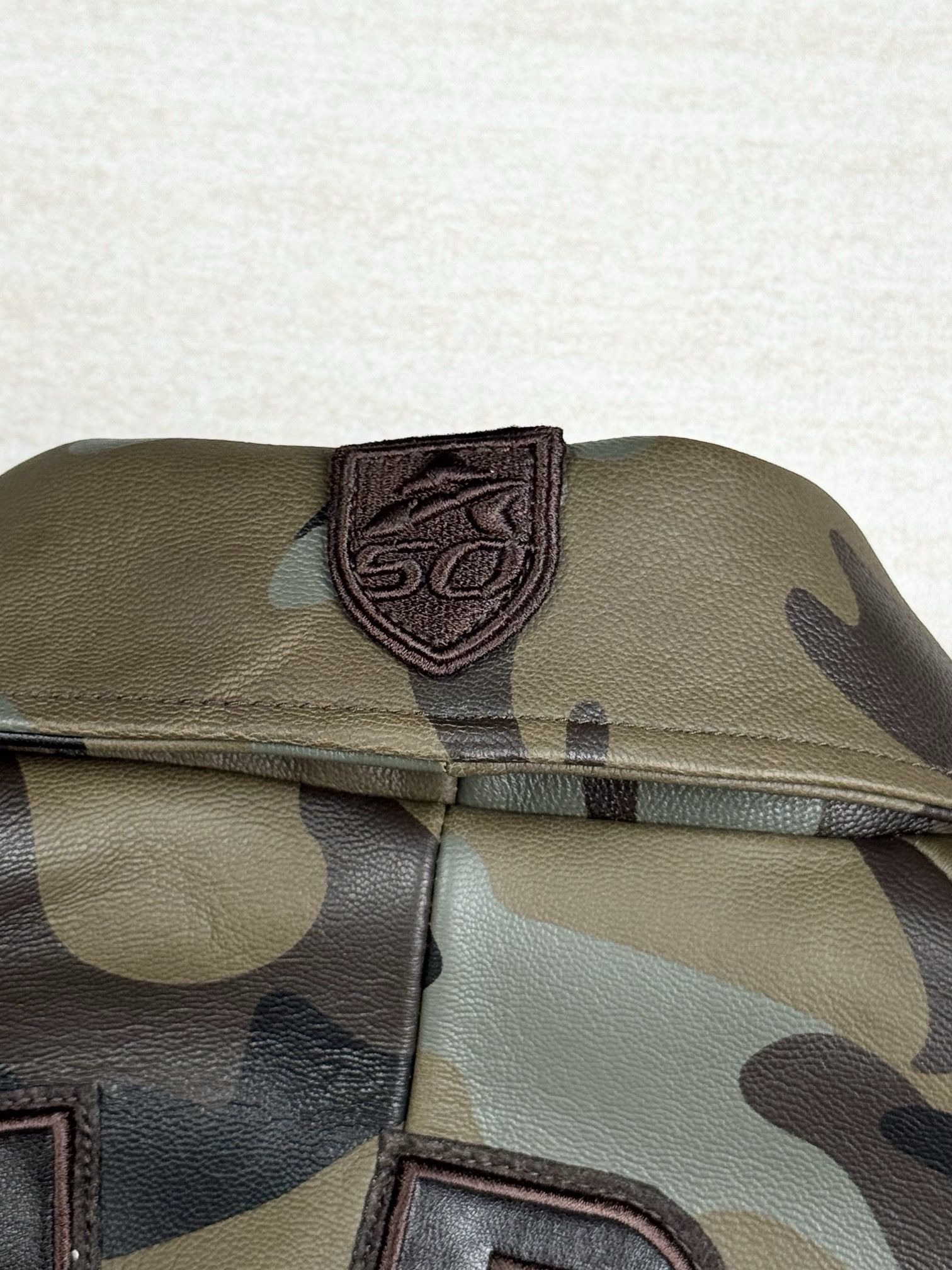 Avirex camo leather jacket Size US L / EU 52-54 / 3 - 13 Thumbnail