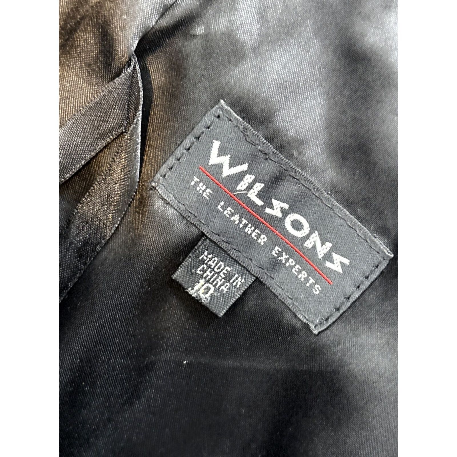 Vintage VINTAGE Wilsons Leather Skirt Womens 28 Black Mini 90s Boho 80s Slit Pockets High Rise Size 28" / US 6 / IT 42 - 5 Thumbnail