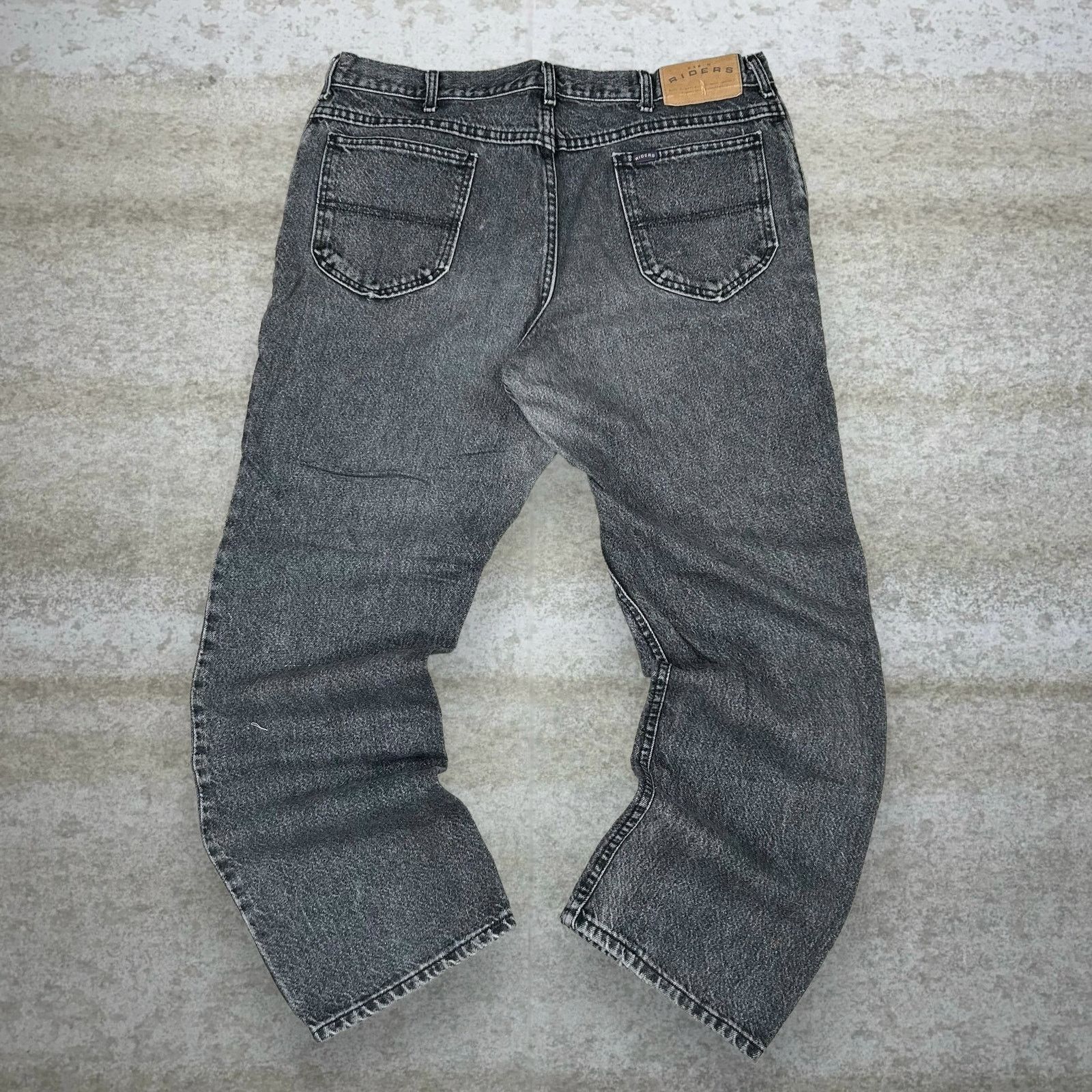 Lee Vintage 90s Riders Jeans 38x30 Straight Leg Grey Wash Size US 38 / EU 54 - 1 Thumbnail