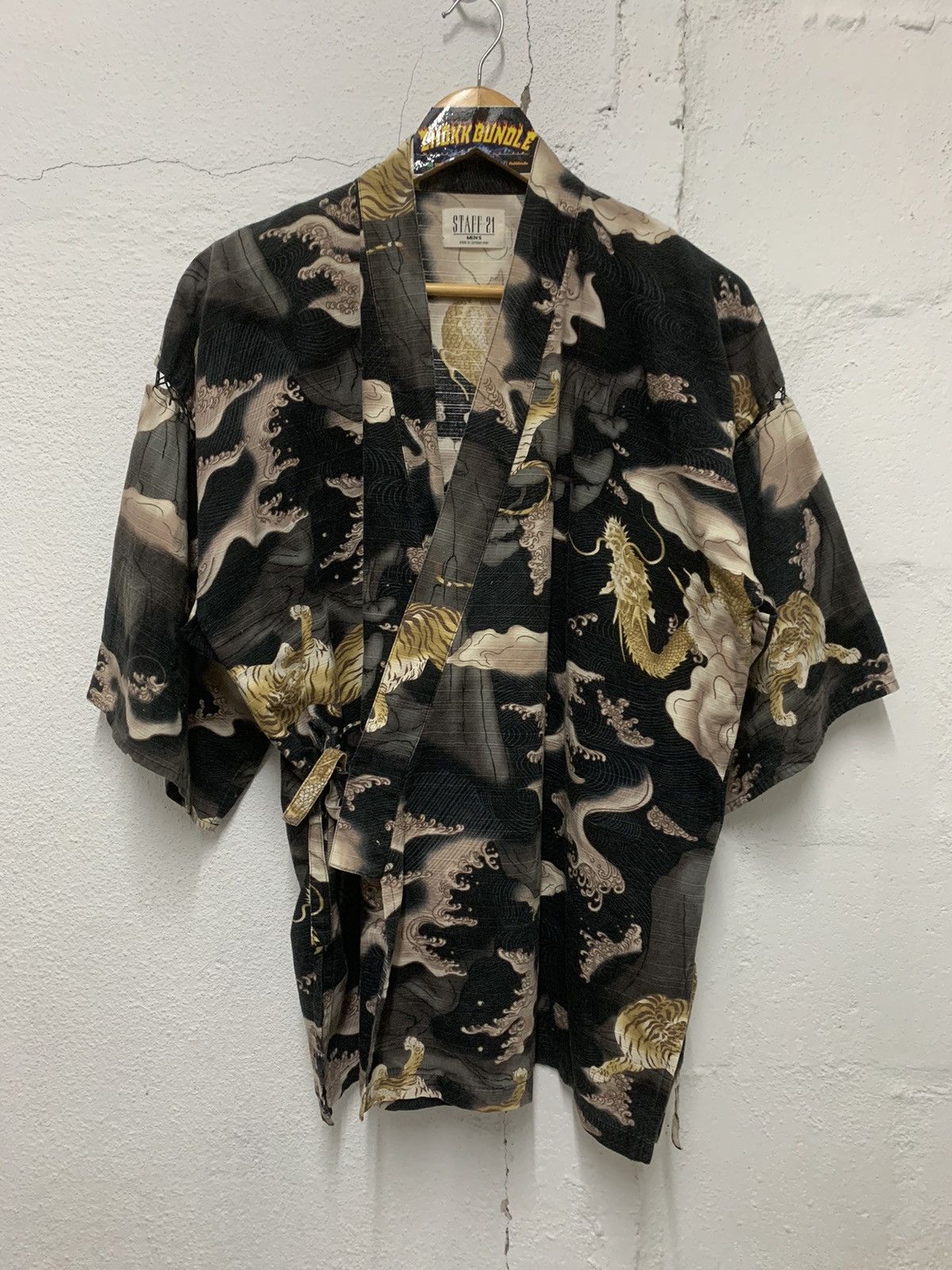 Vintage Vintage Kimono Cardigan Dragon&Tiger Full print Size US M / EU 48-50 / 2 - 1 Thumbnail