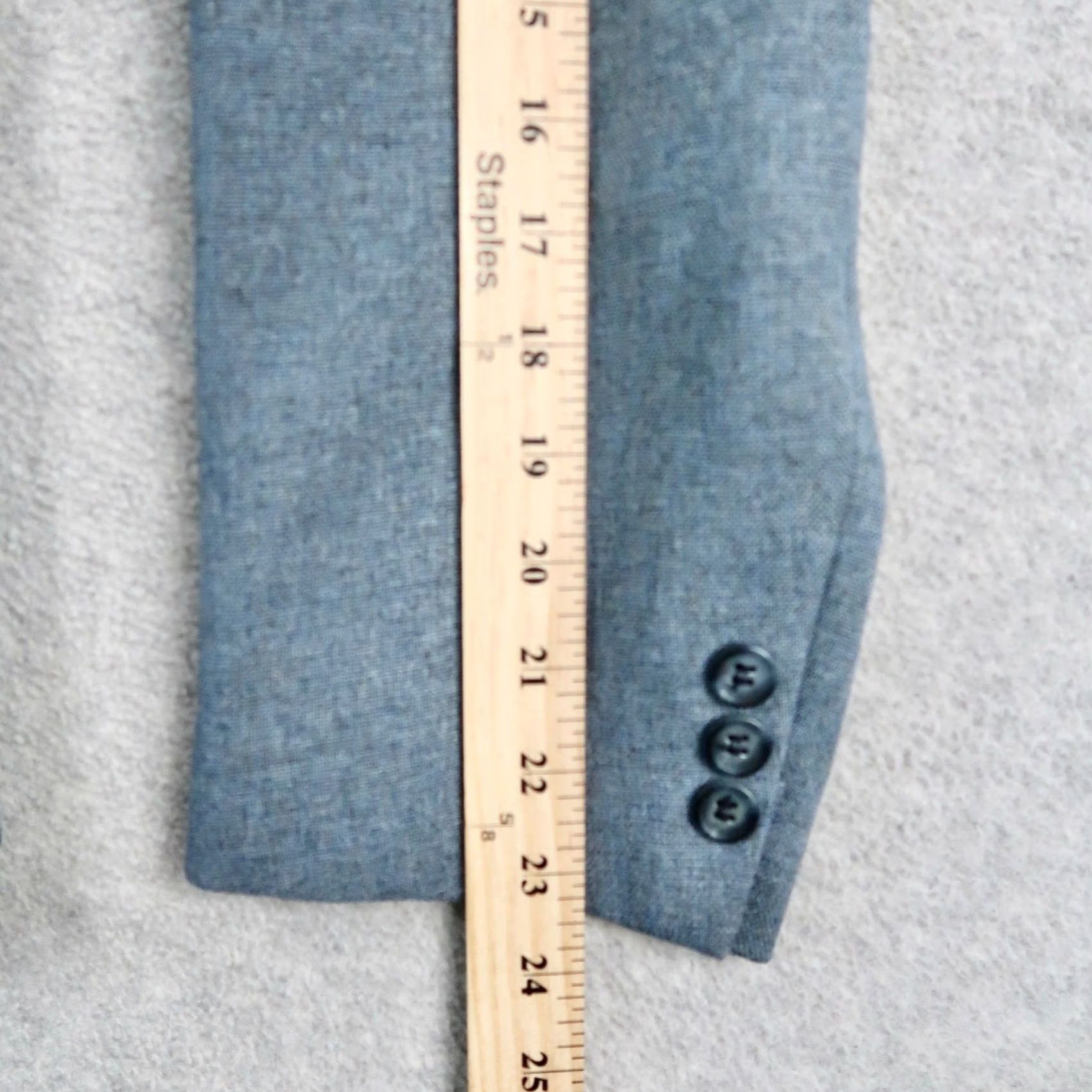 Levi's VINTAGE Levi'S Coat Mens 44S Blue VTG Action Suit Sta Prest Button Blazer Sport Size 44R - 7 Thumbnail
