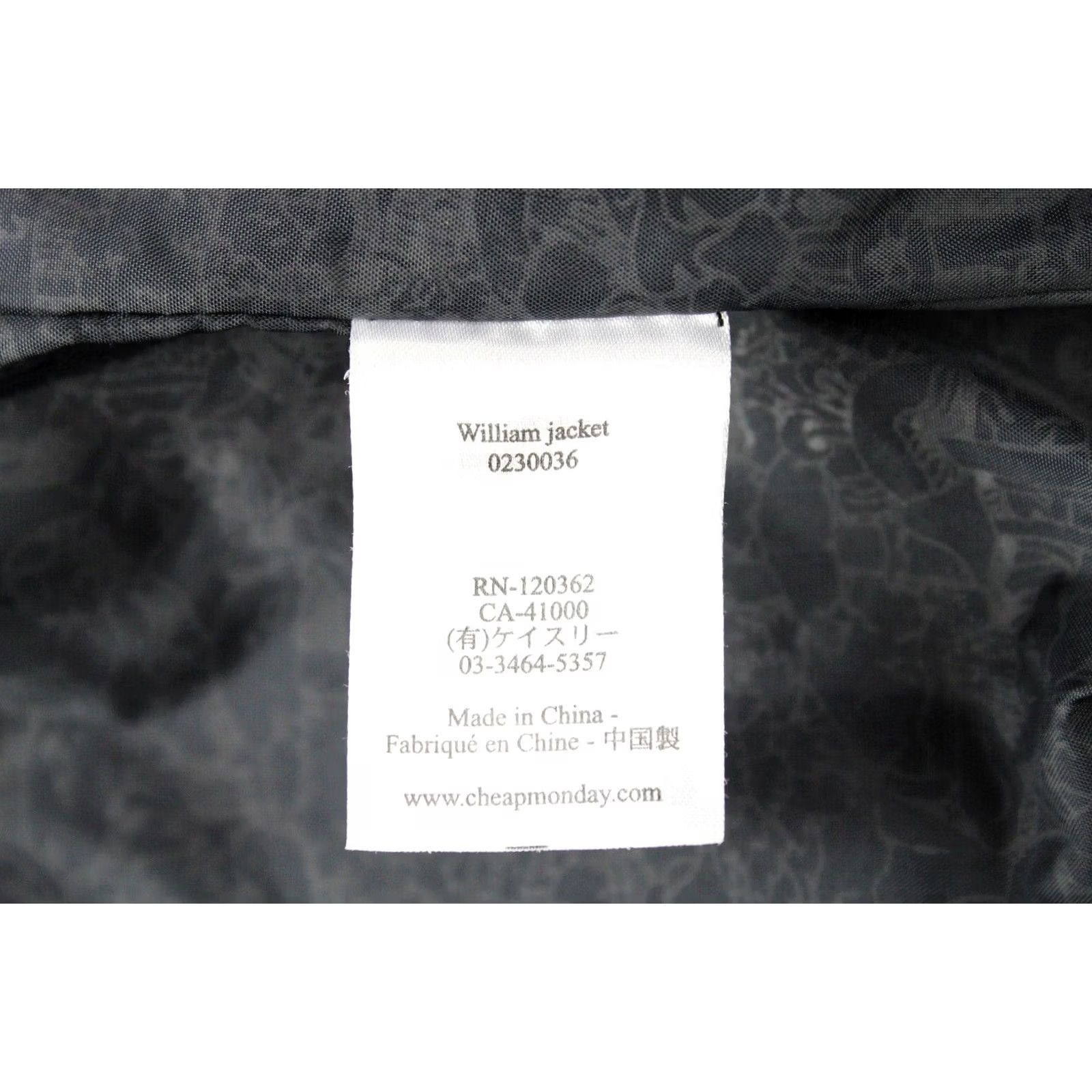 Cheap Monday Cheap Monday William Jacket Men's Large Dark Blue Full Zip Jacket Size US L / EU 52-54 / 3 - 6 Thumbnail