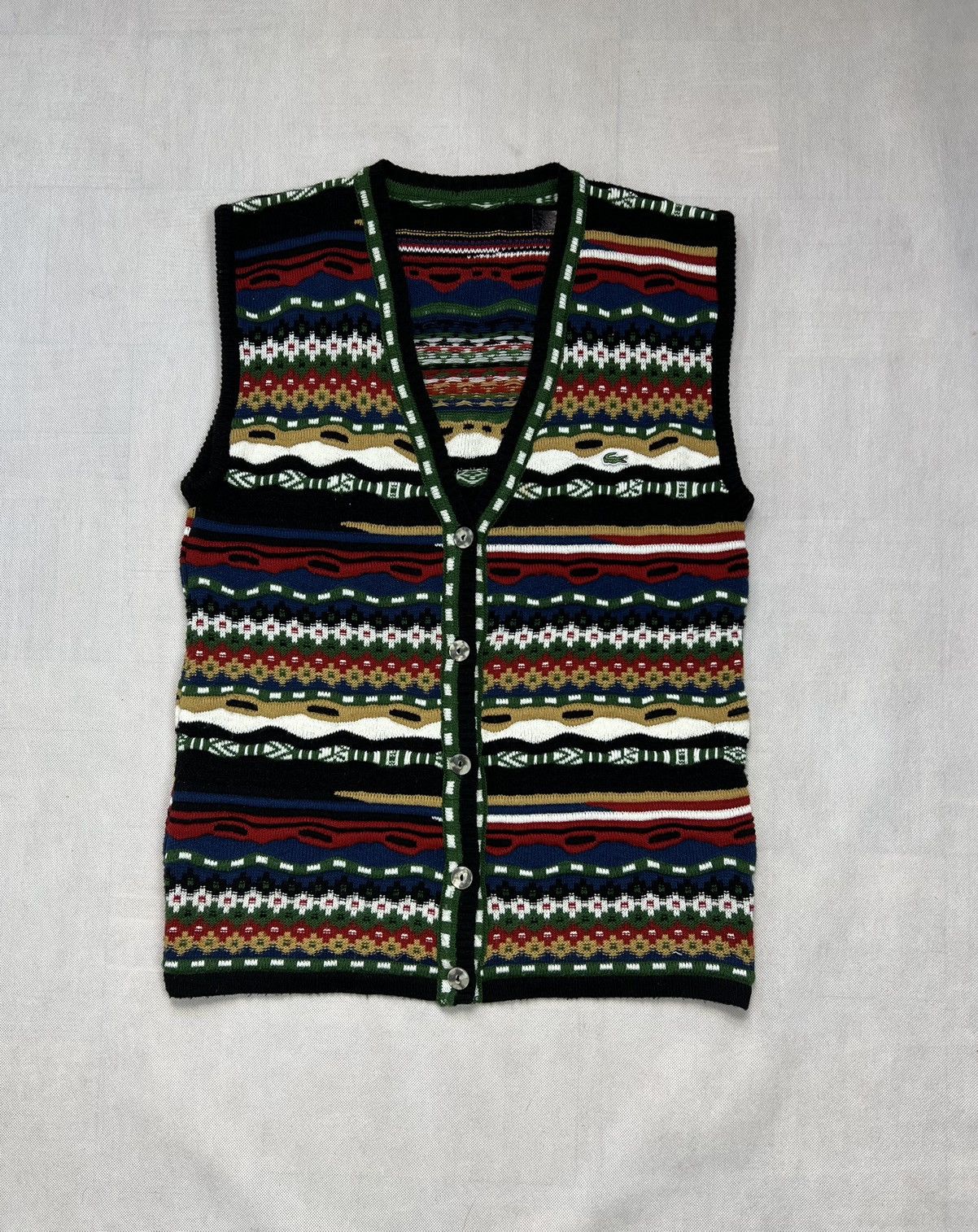 Lacoste Sweater Lacoste patterns vintage style coogi Size US M / EU 48-50 / 2 - 1 Thumbnail