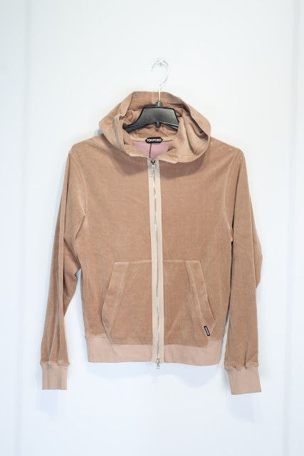 Tom Ford o1rshd1 Zipper Hoodie Jacket in Light Brown Size US M / EU 48-50 / 2 - 2 Thumbnail